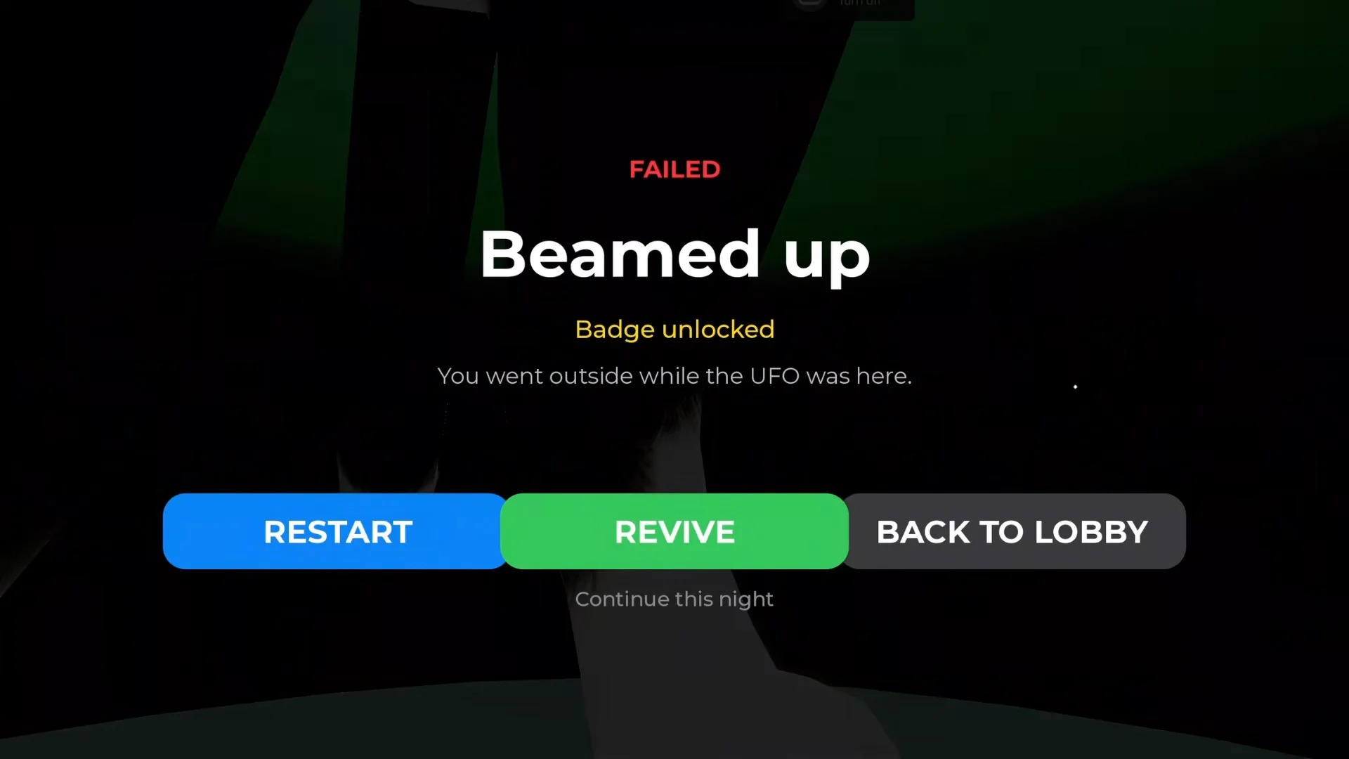 Beamed Up Badge