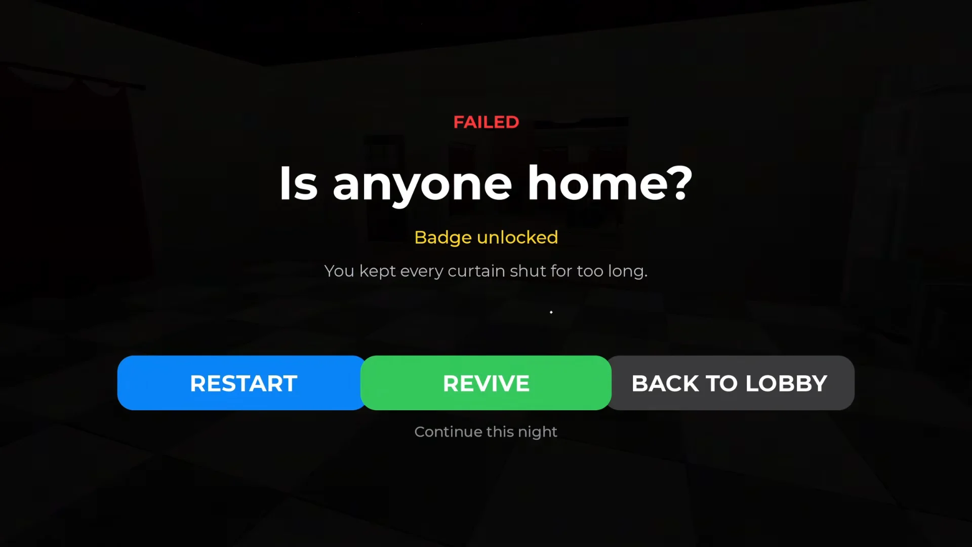 Is Anyone Home? Badge