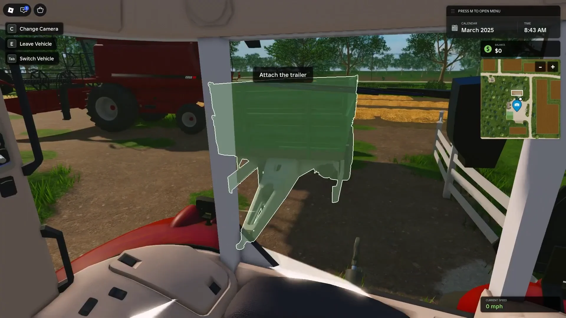 Hitching Tractor to Trailer