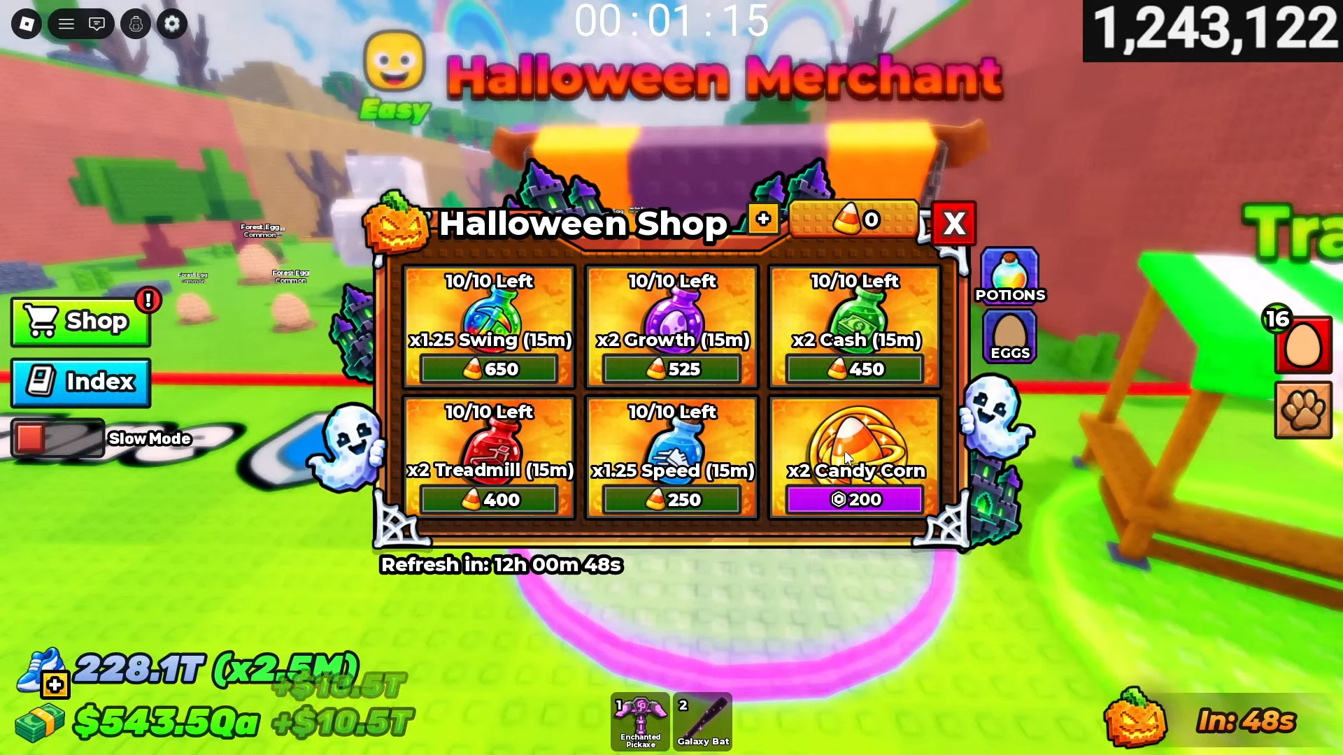 Inspecting the Halloween Shop