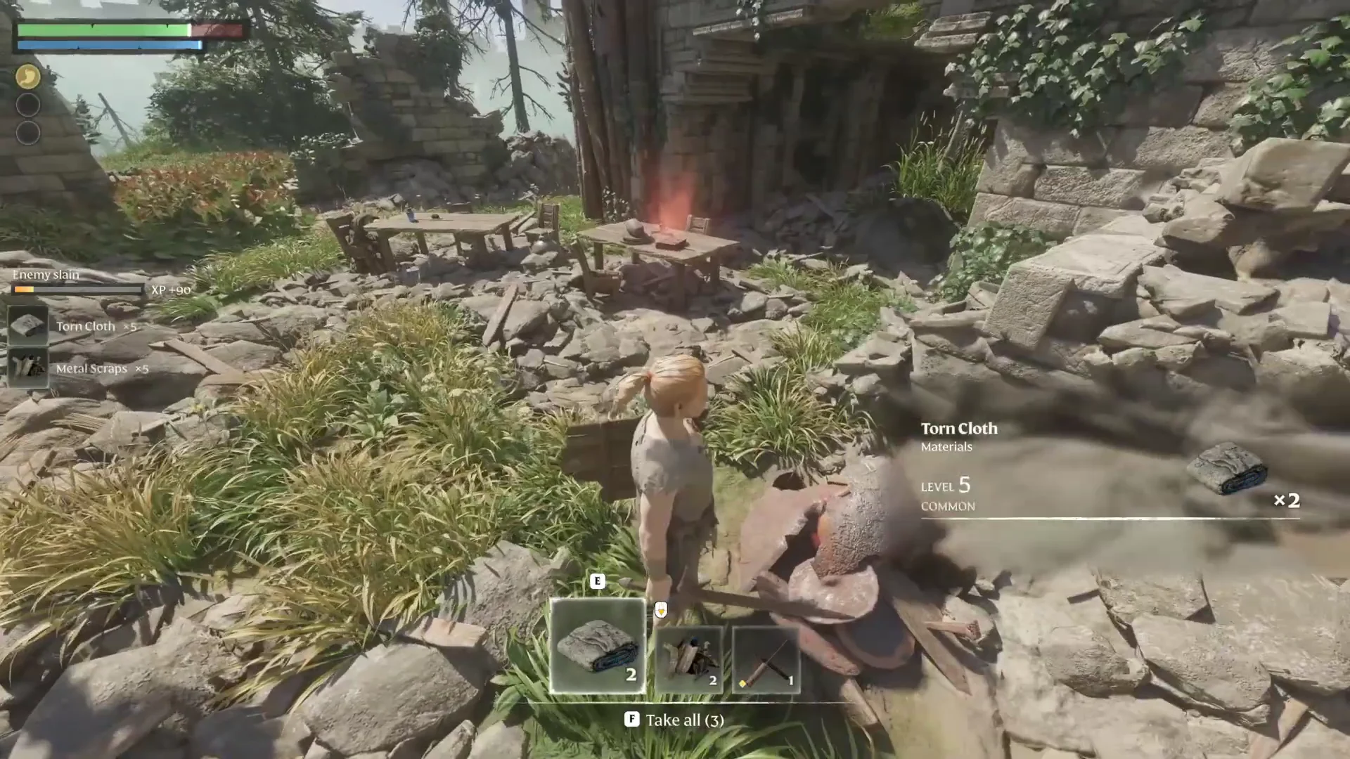 Fighting scavengers & gathering scraps