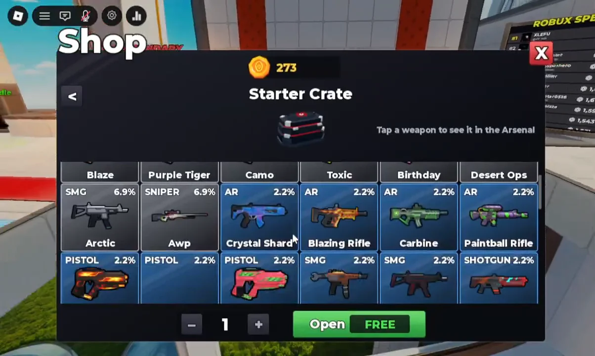 Opening Starter Crate