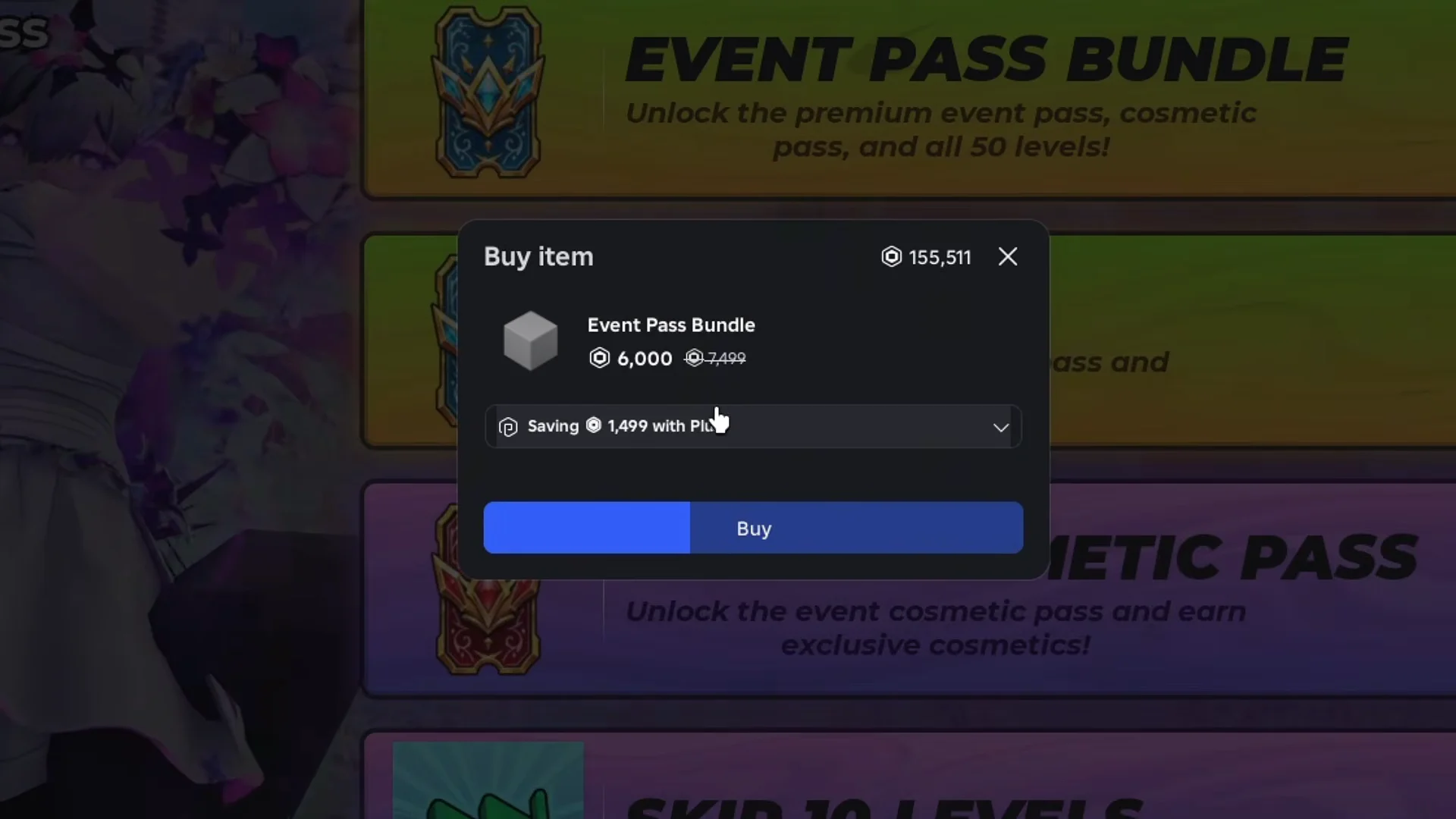 Buying Event Pass Bundle