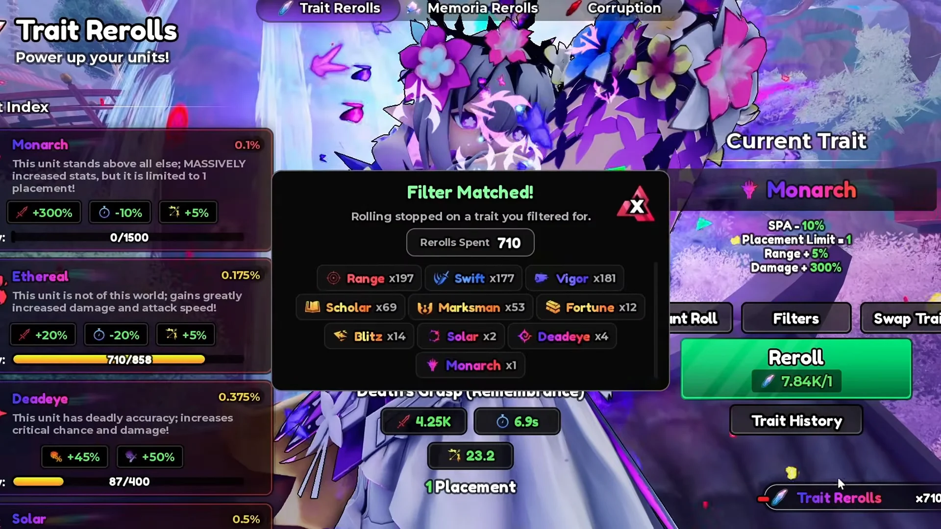 Trait Rerolling