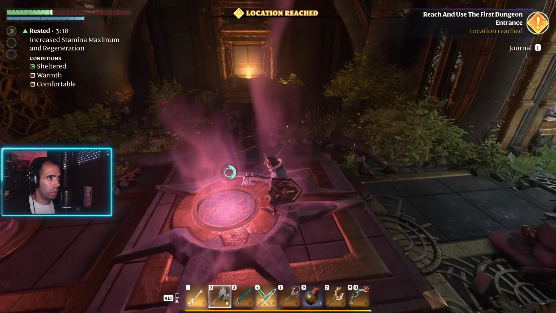 Springlands Dungeon Entrance Reached