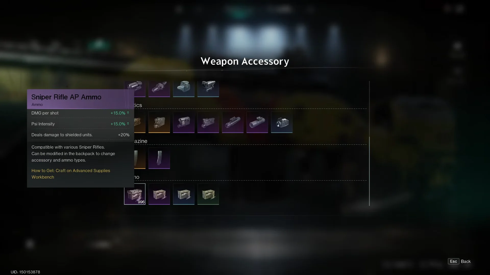 Weapon Accessories & Ammunition