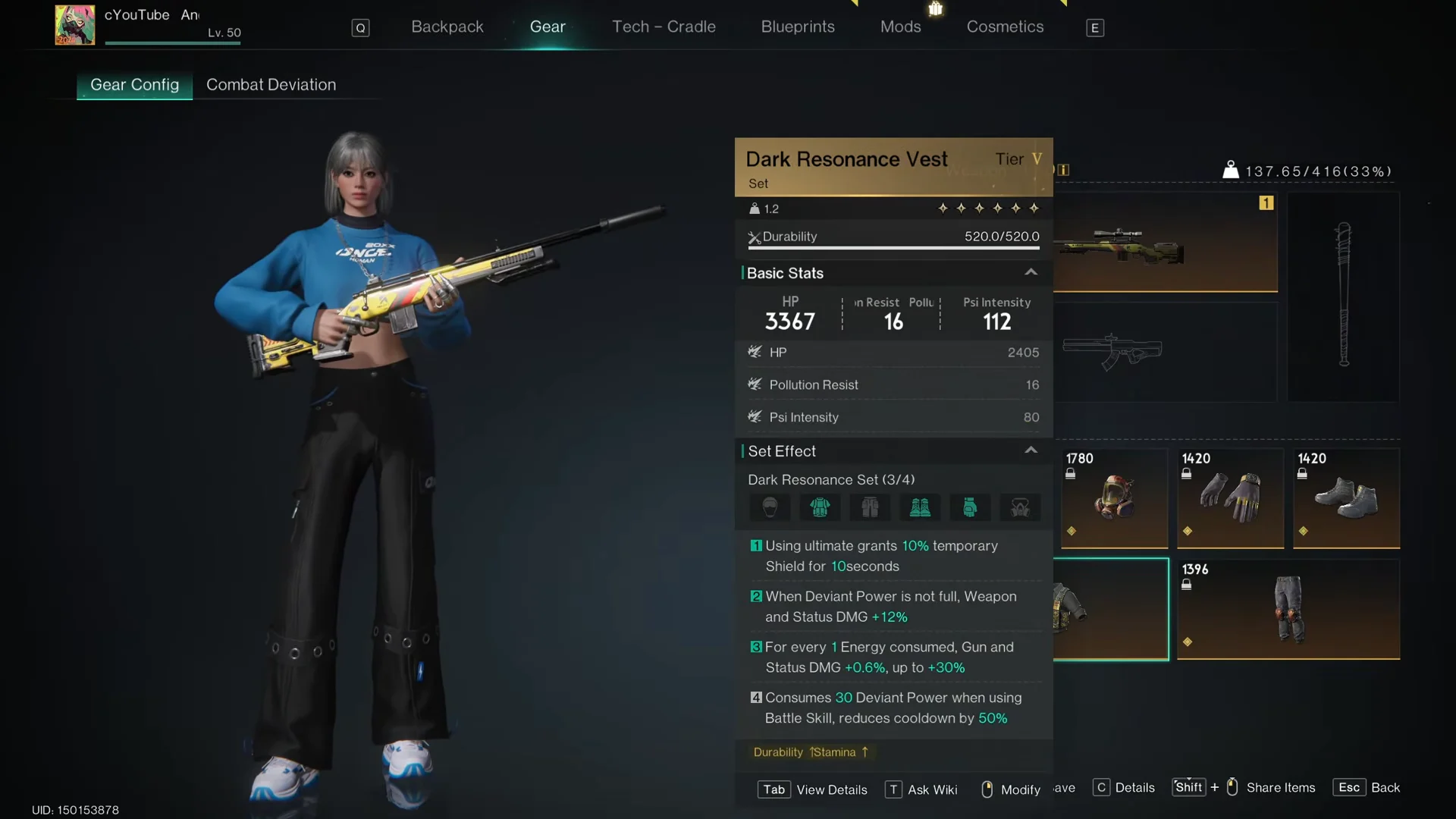 Armor Setup 3: Dark Resonance (One-Shot Setup)