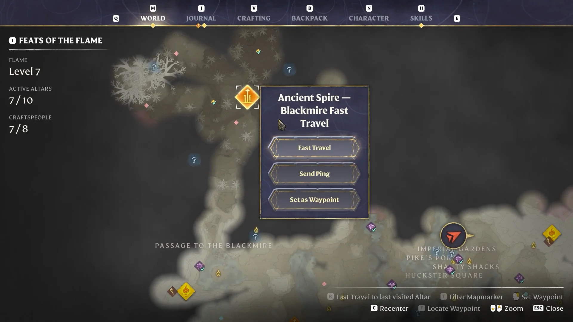 map, Ancient Spire Blackmire