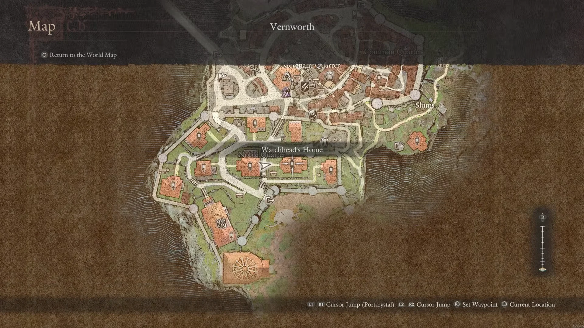 Watchhead's Home on the Vernworth map