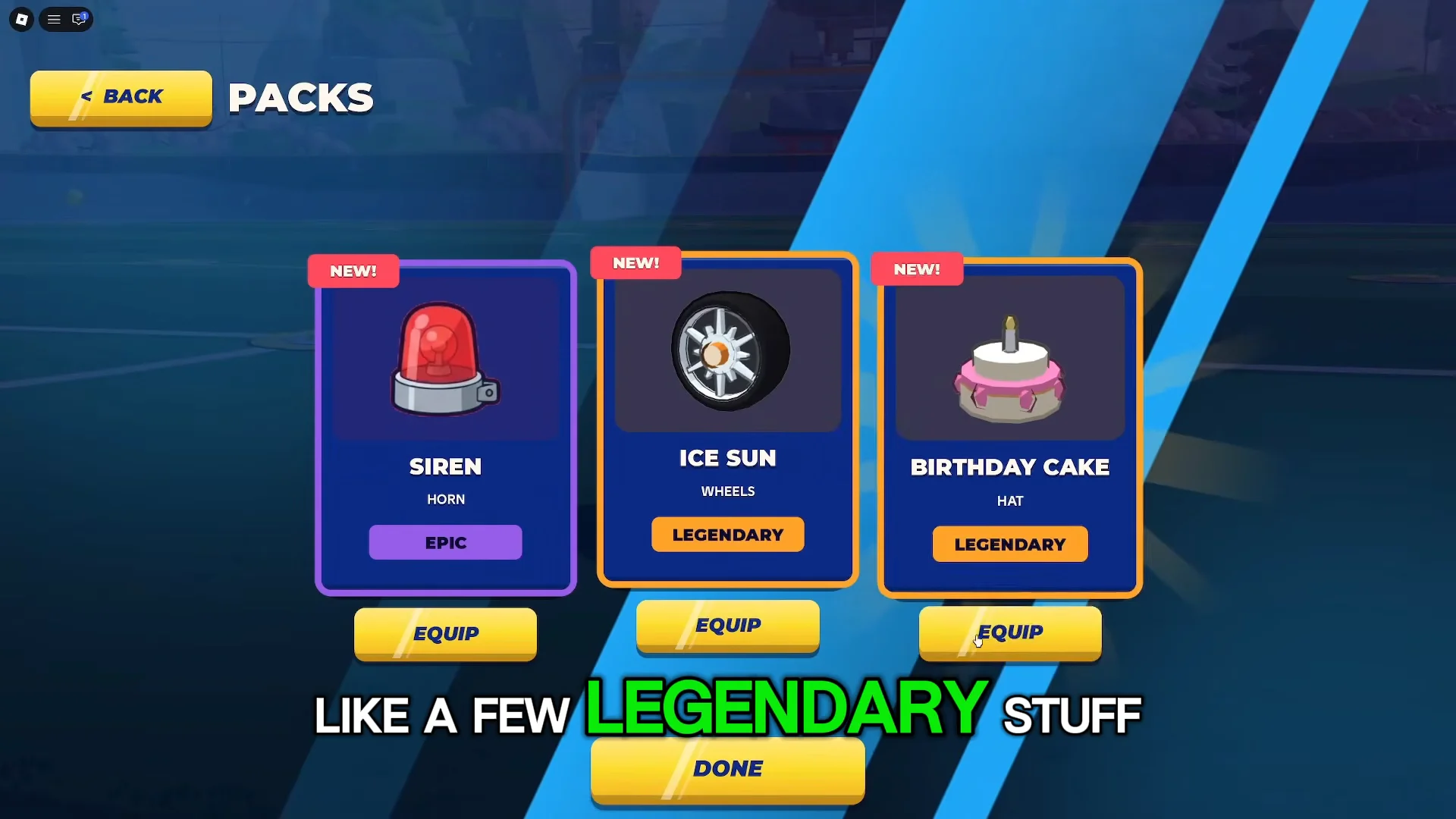 Opening the Legendary Pack