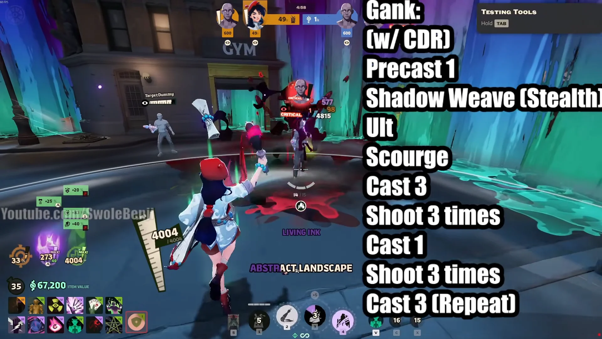 Damage Combos: Gank (With CDR)