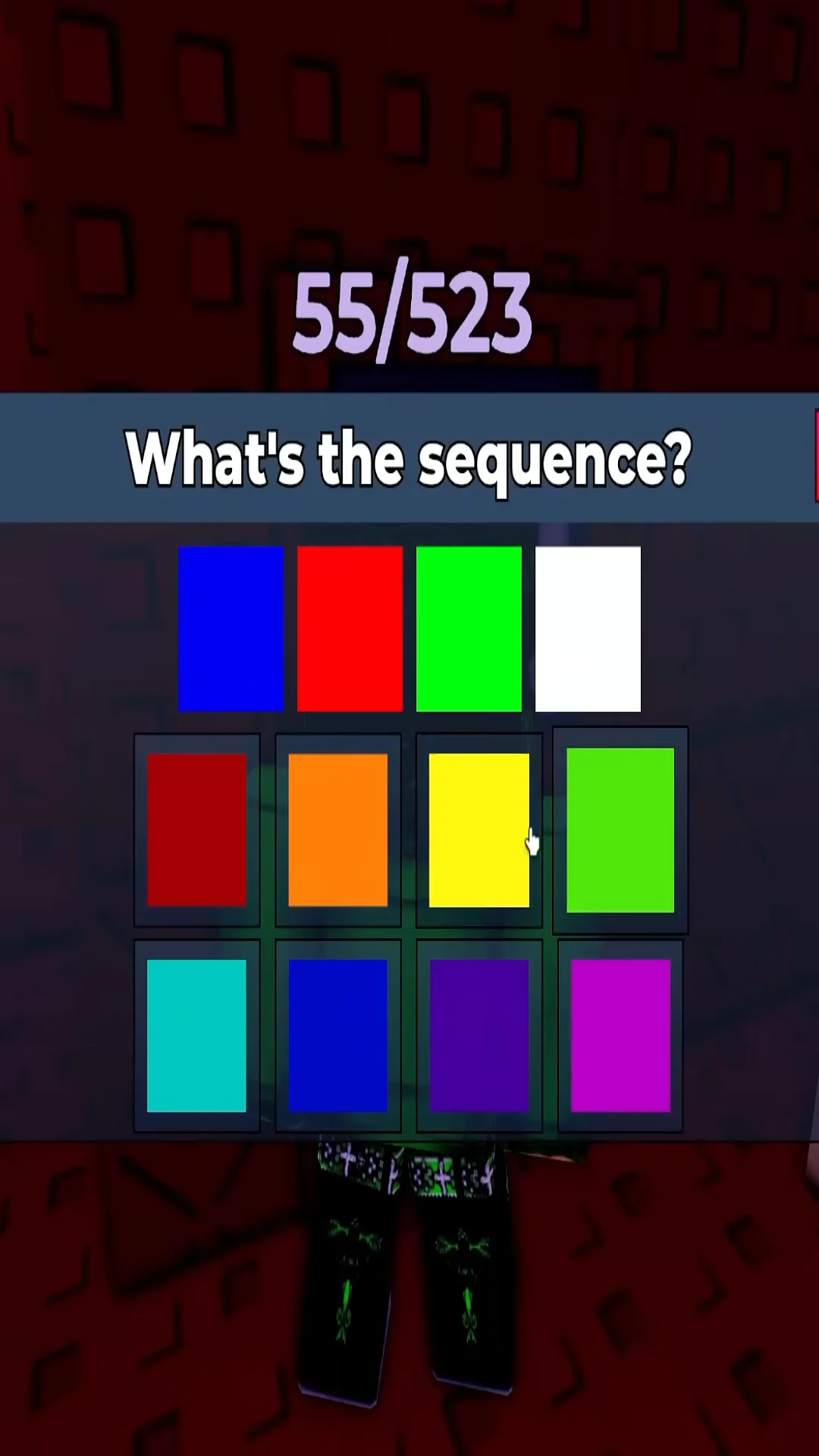 Solving the color sequence