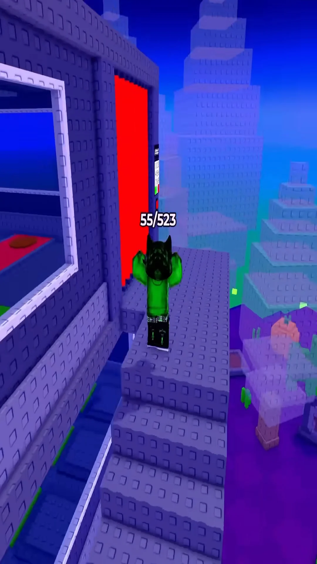 Approaching the building