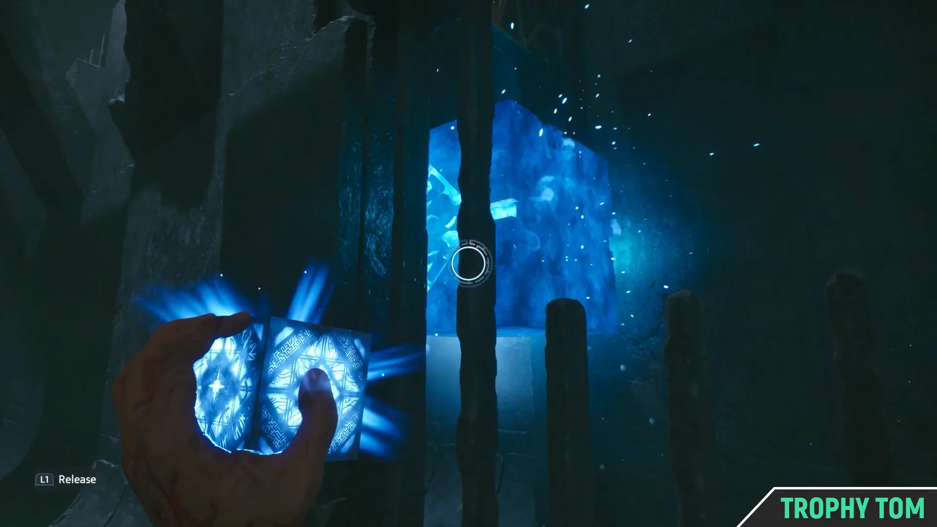 Blue Cube Telekinesis Puzzle