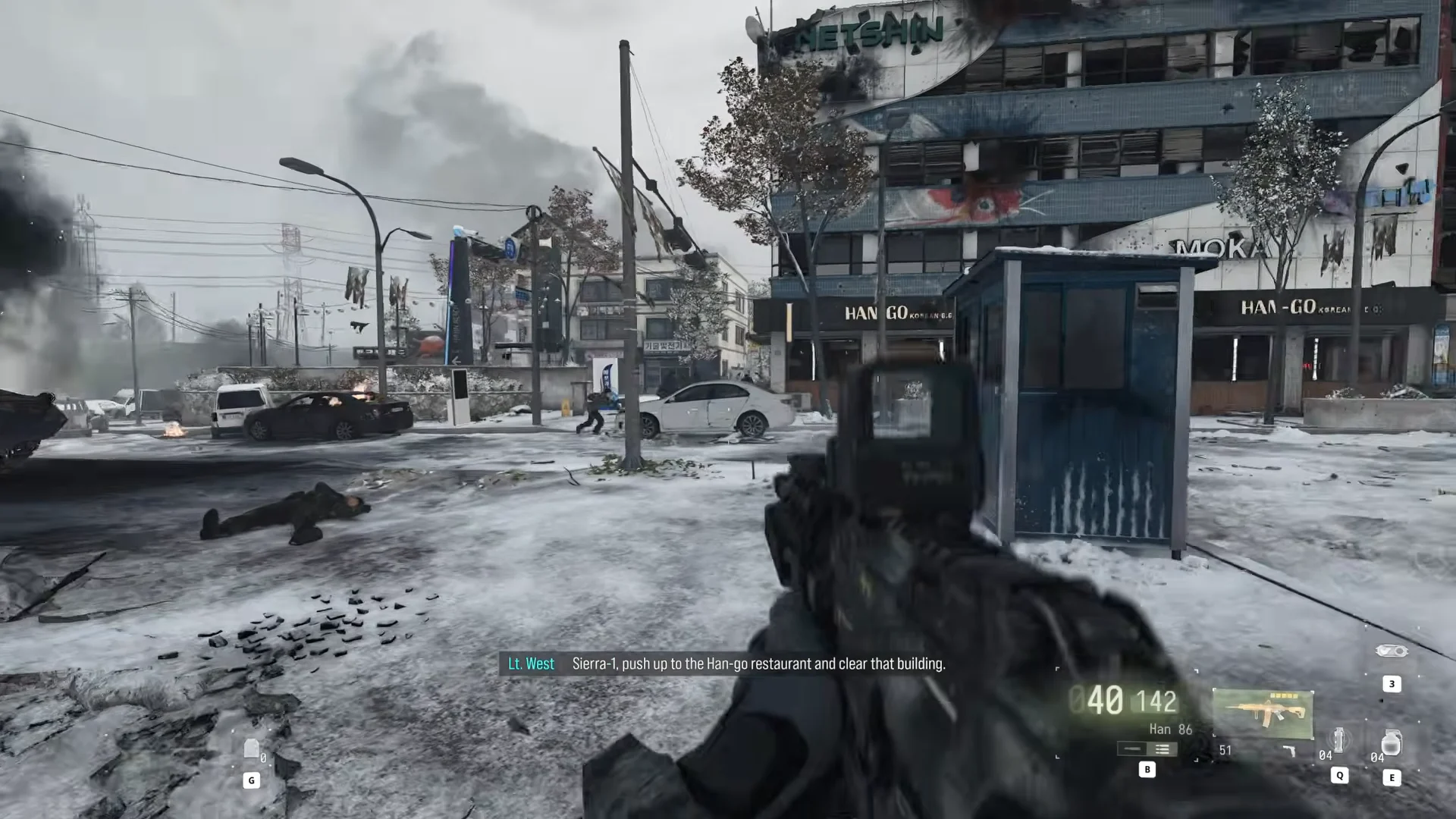 Breaching the commercial district
