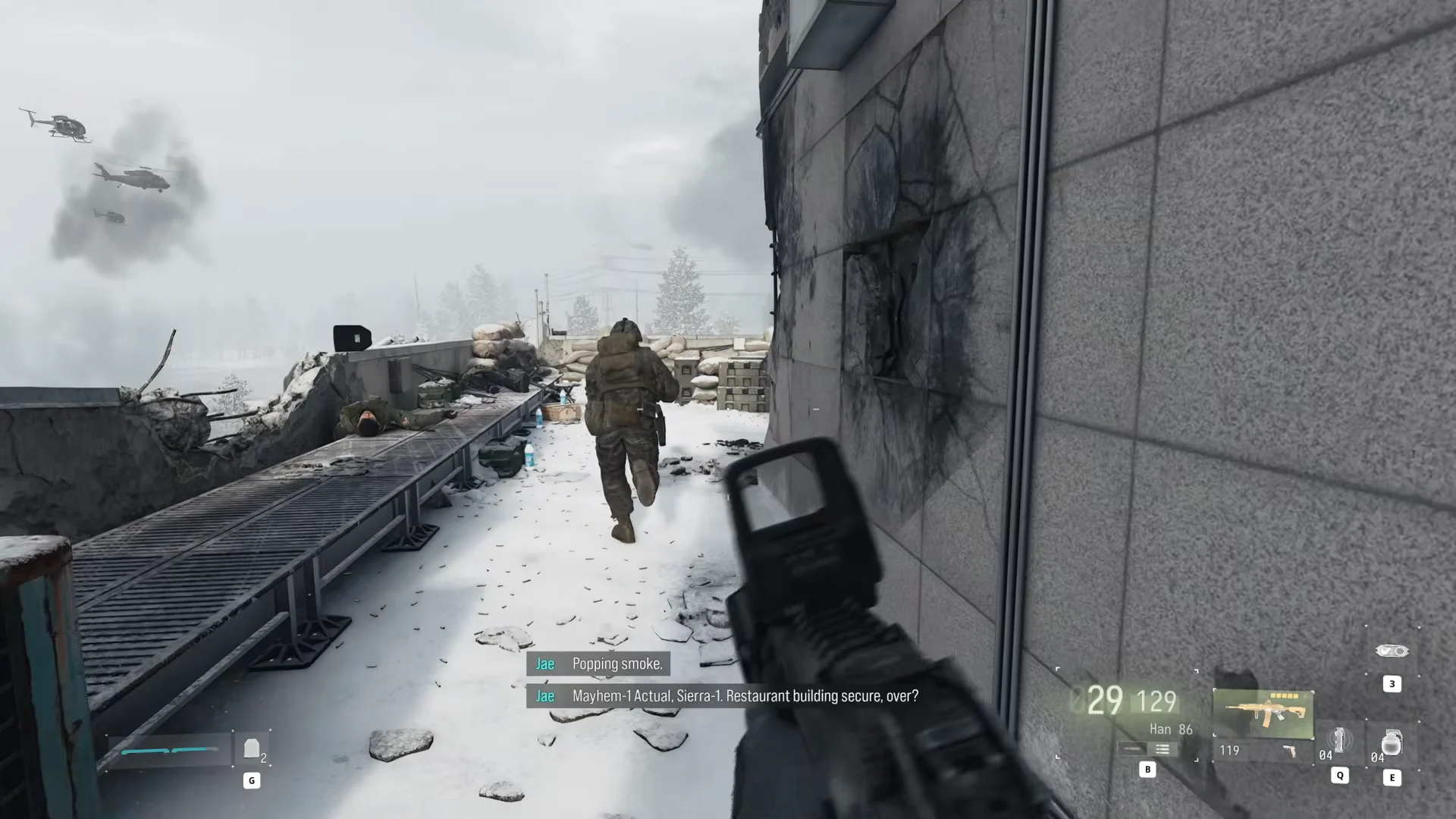 Clearing the rooftop
