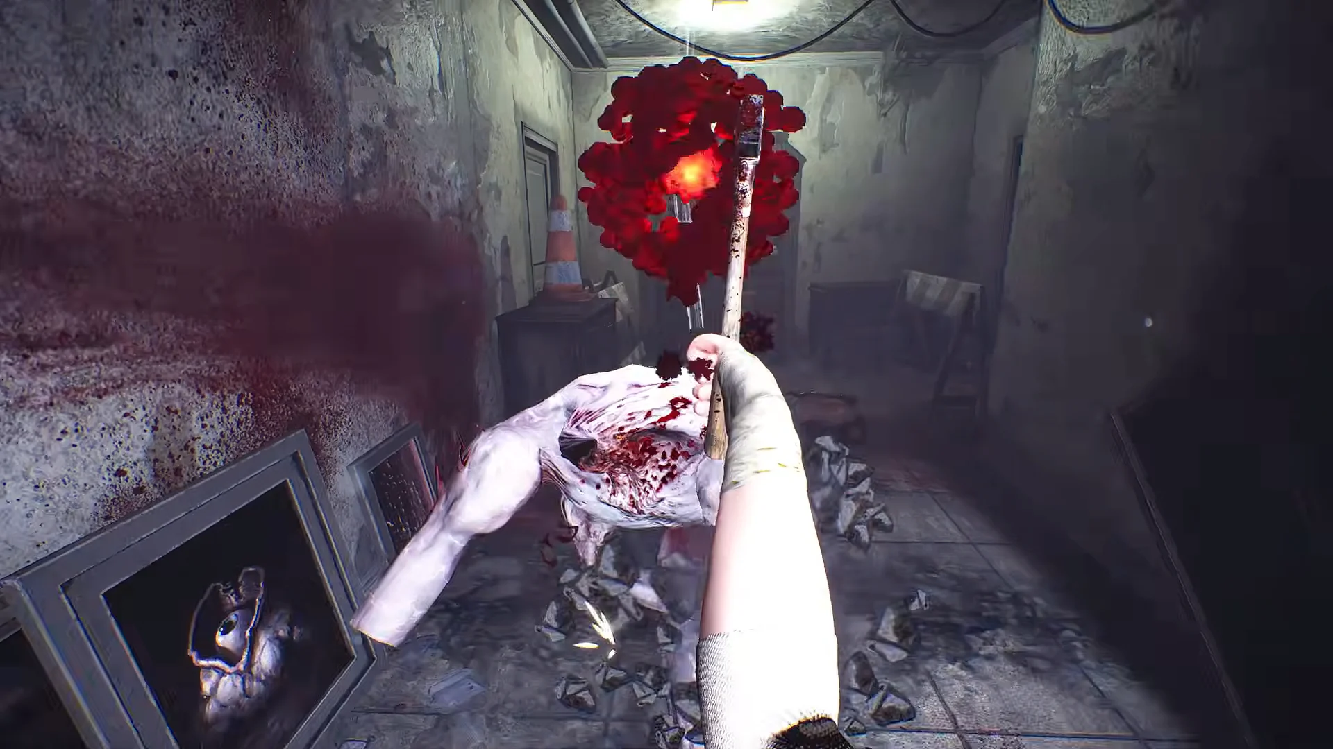 Interior axe combat