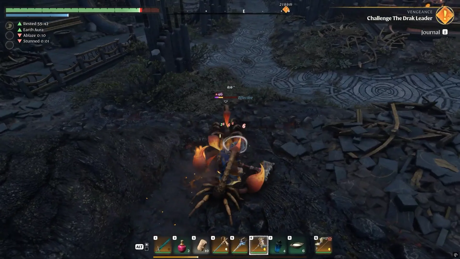 Entering the volcanic biome & scorpion combat