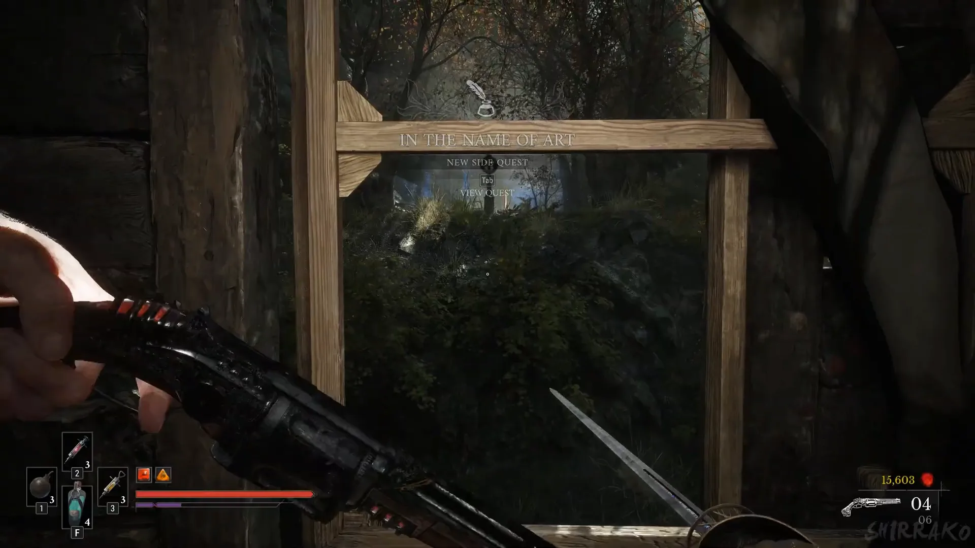 New side quest, hanged painter