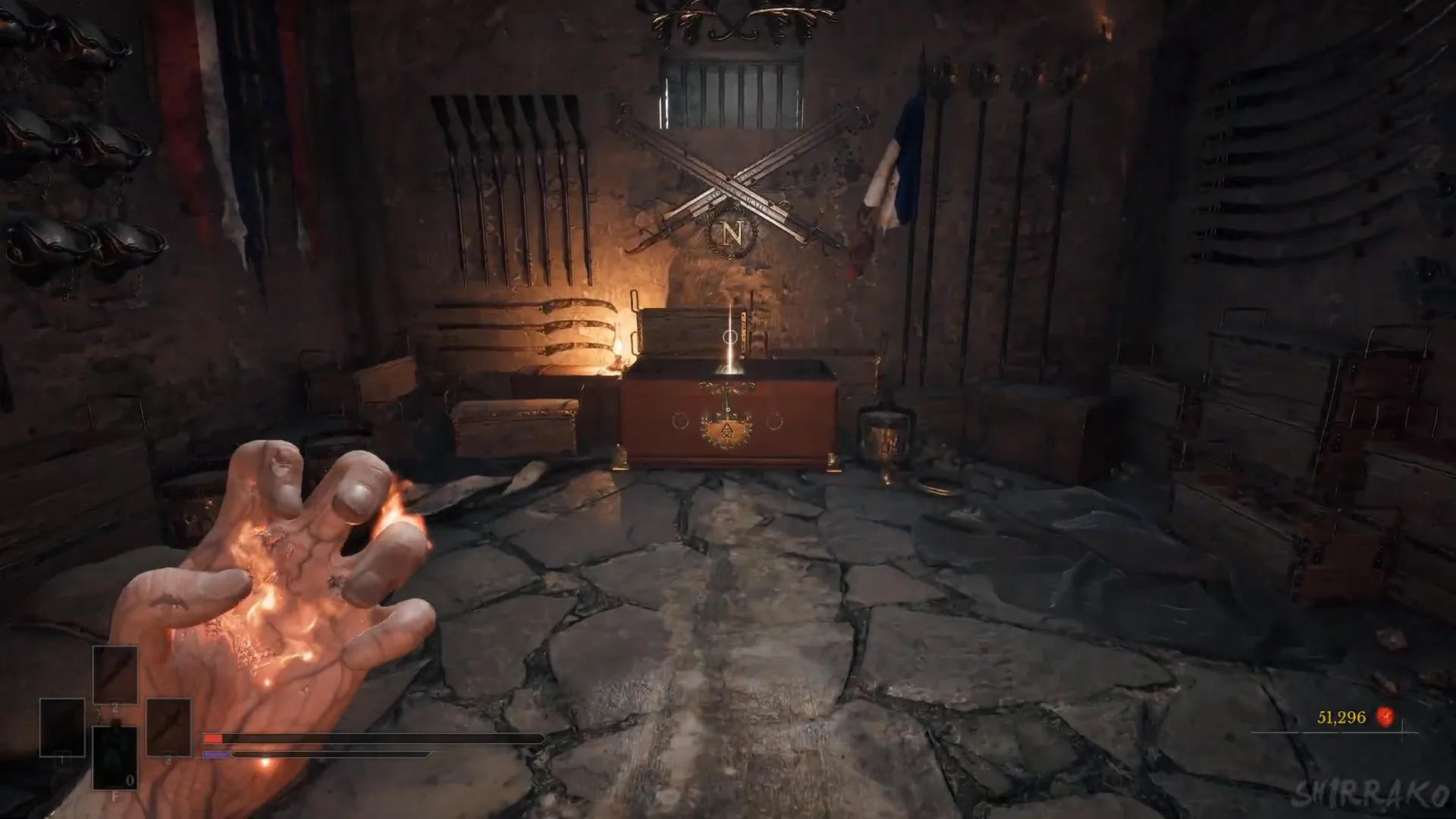 Armoury chest with your gear
