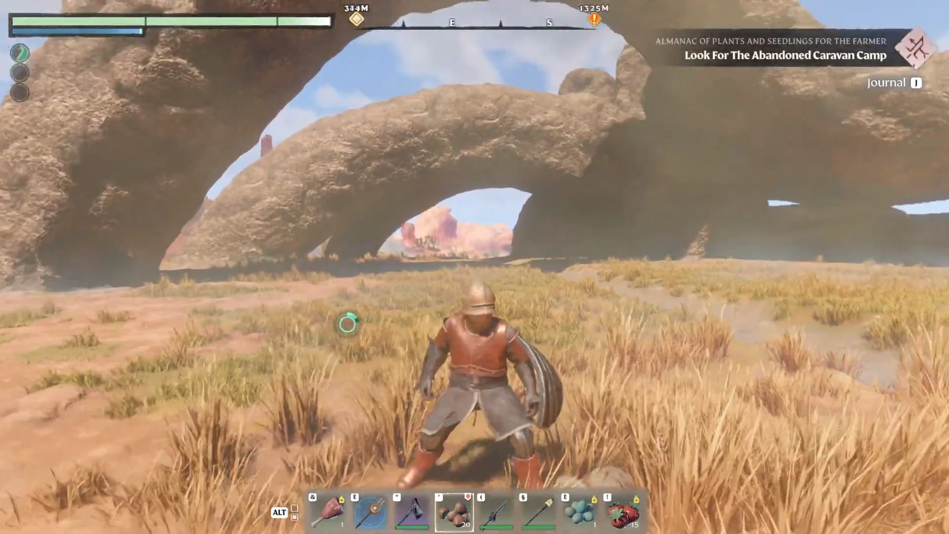Sandstone arches in the Nomad Highlands
