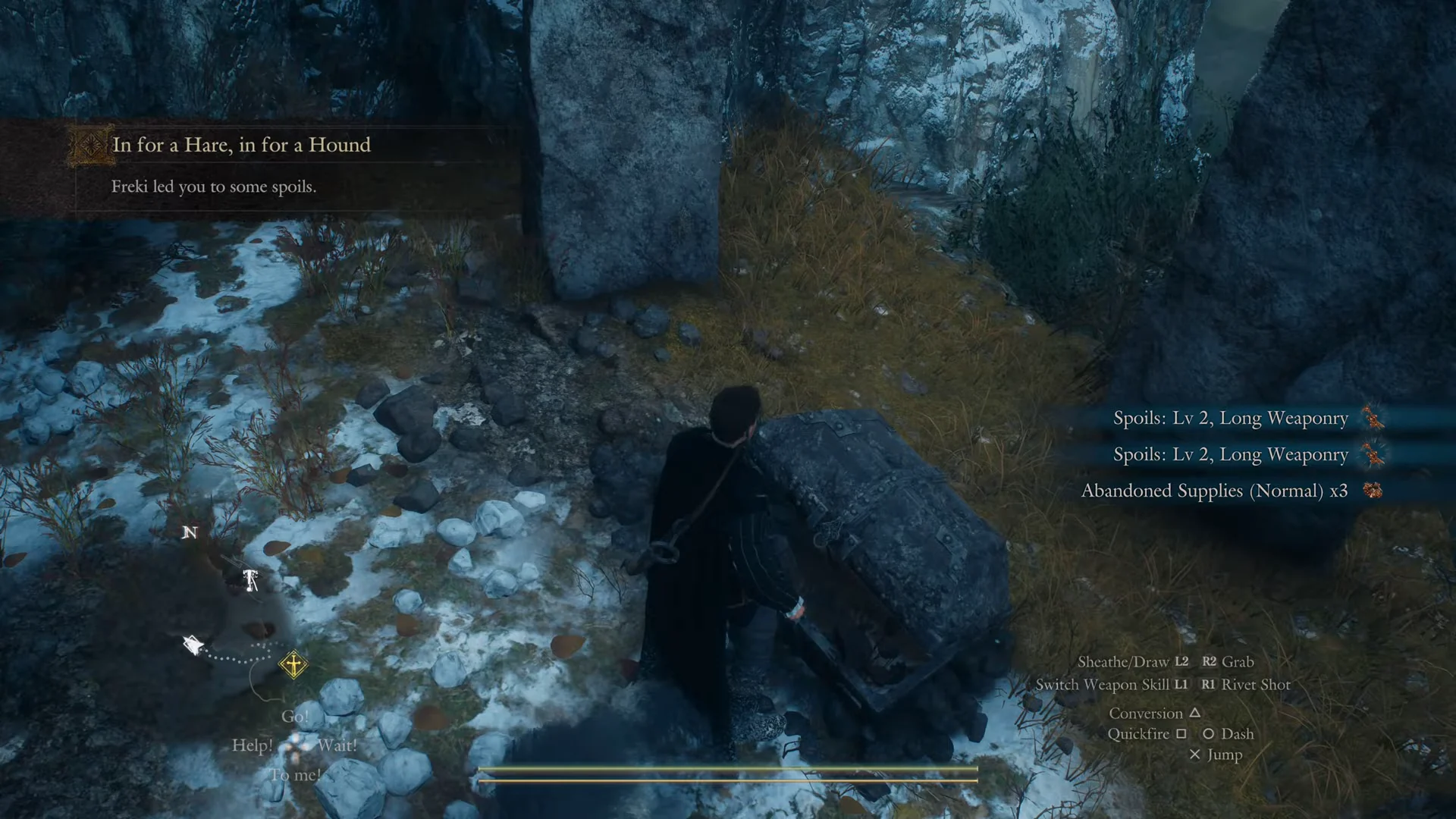 Freki's chest among standing stones