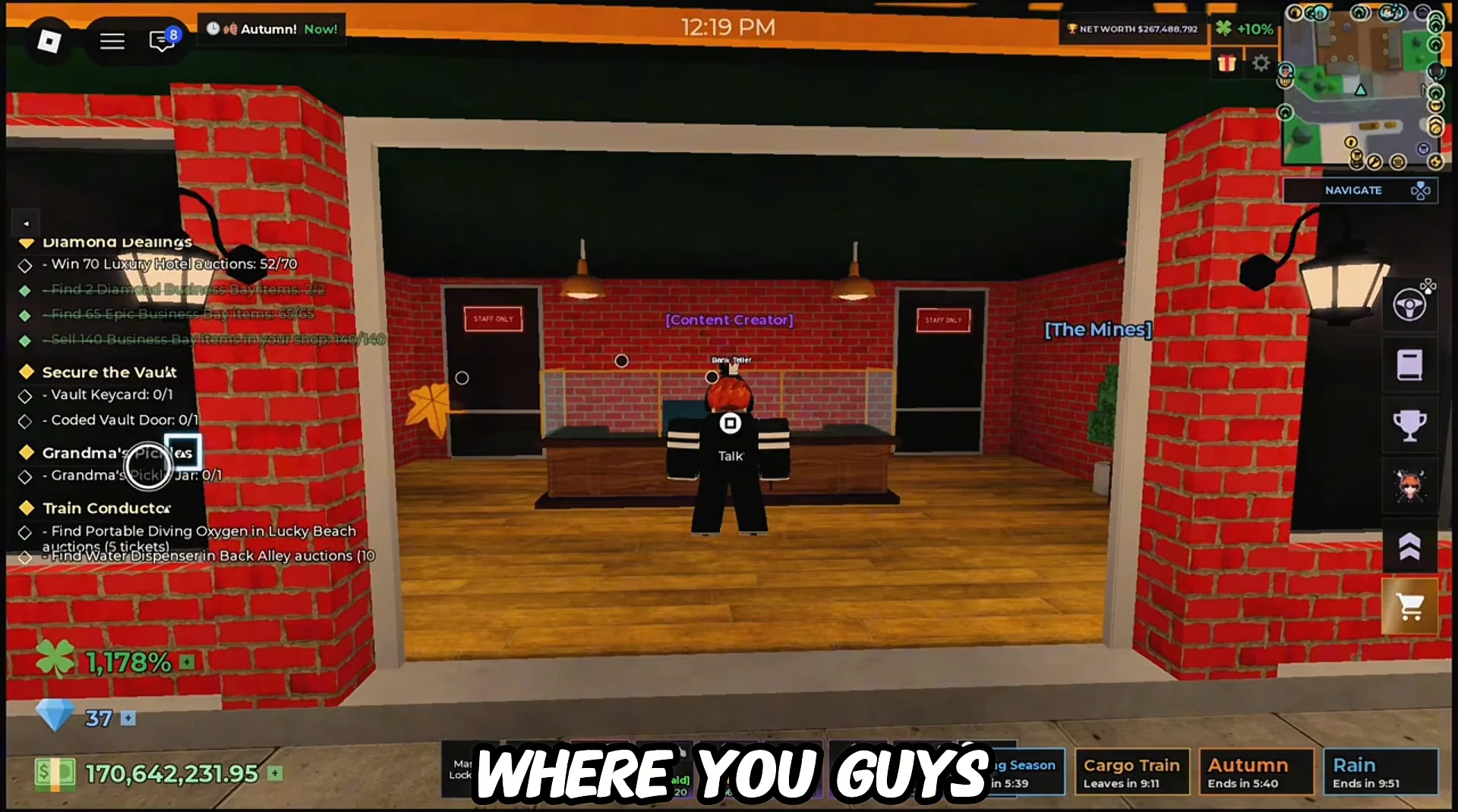 New Quests (Bank & Grandma)