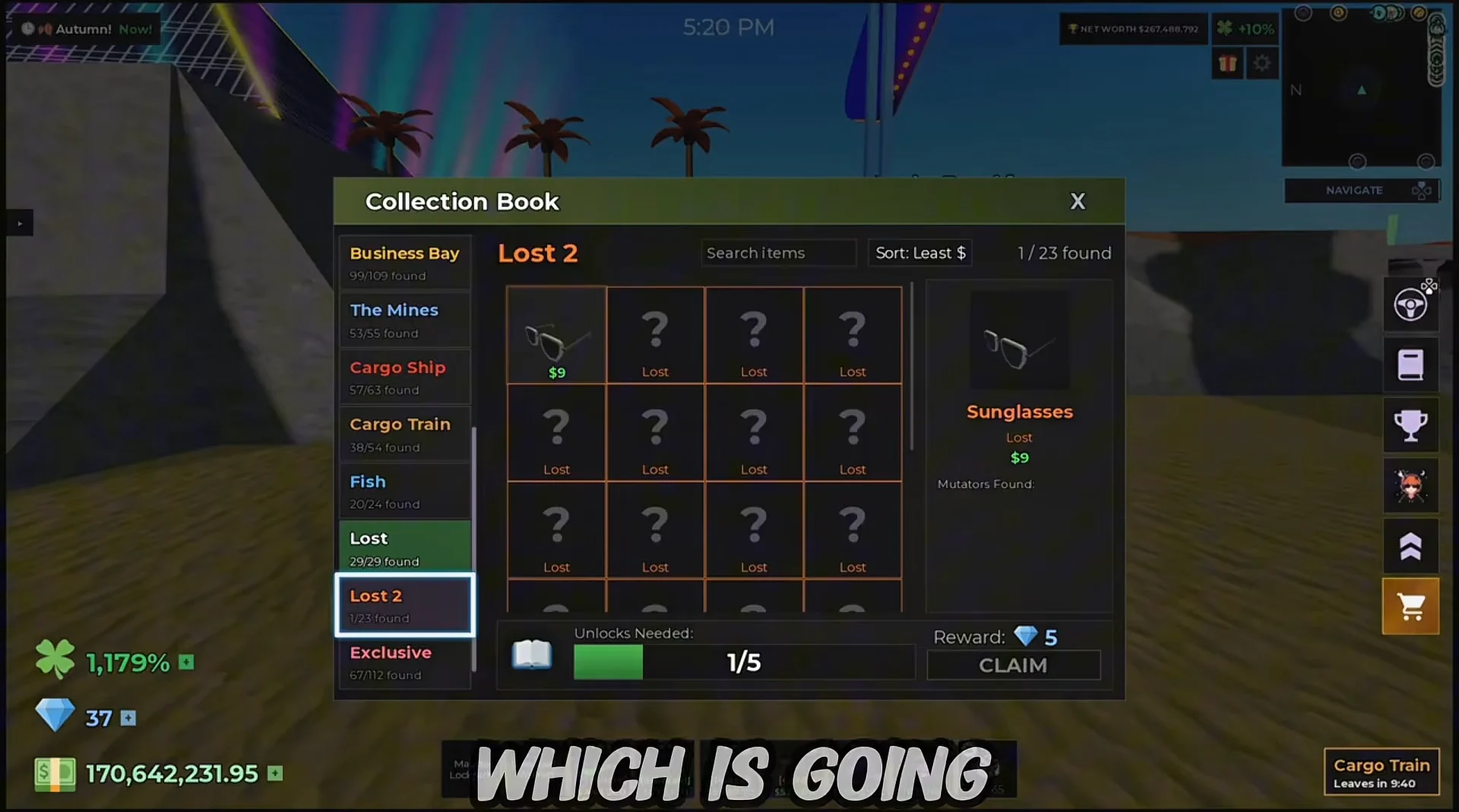 Lost 2 Collection Tab