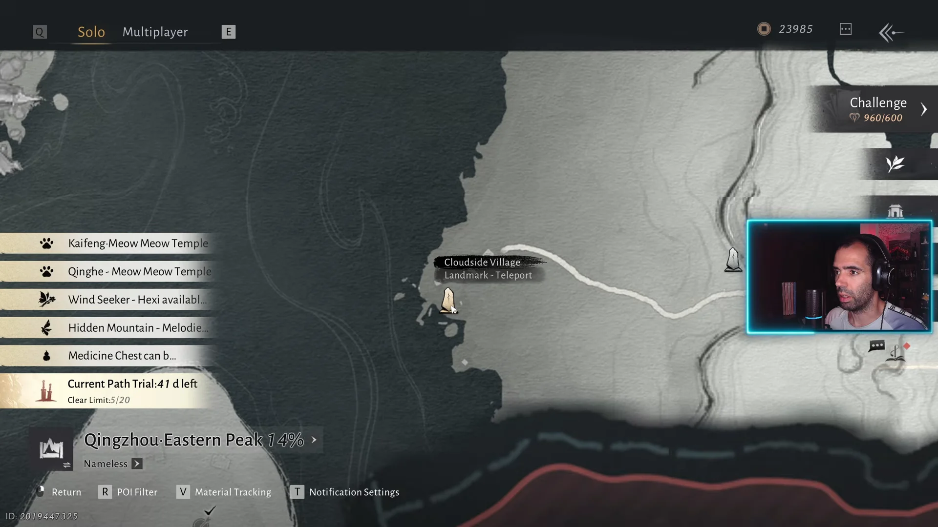 Quest log & map navigation