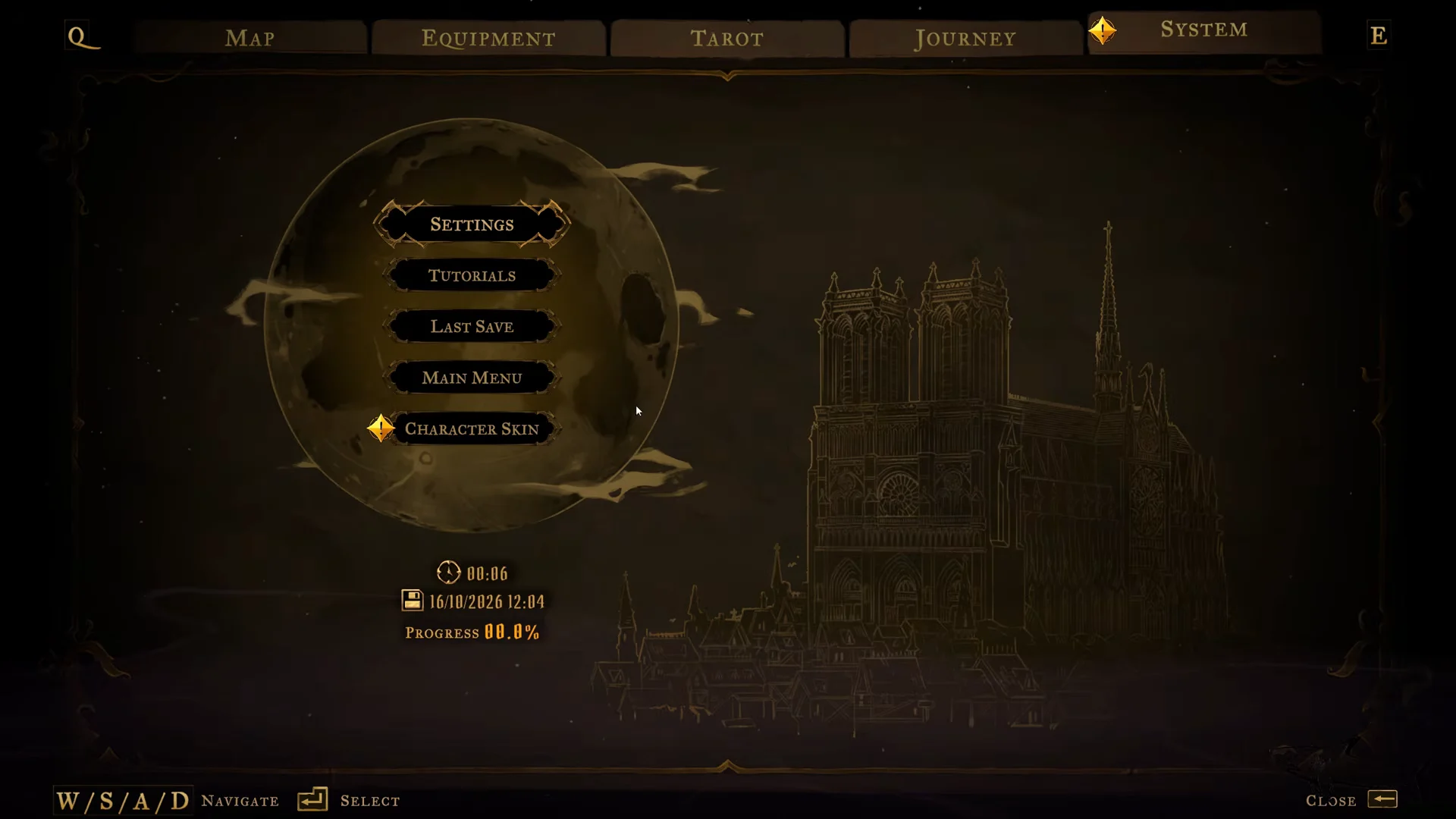 System Menu Navigation