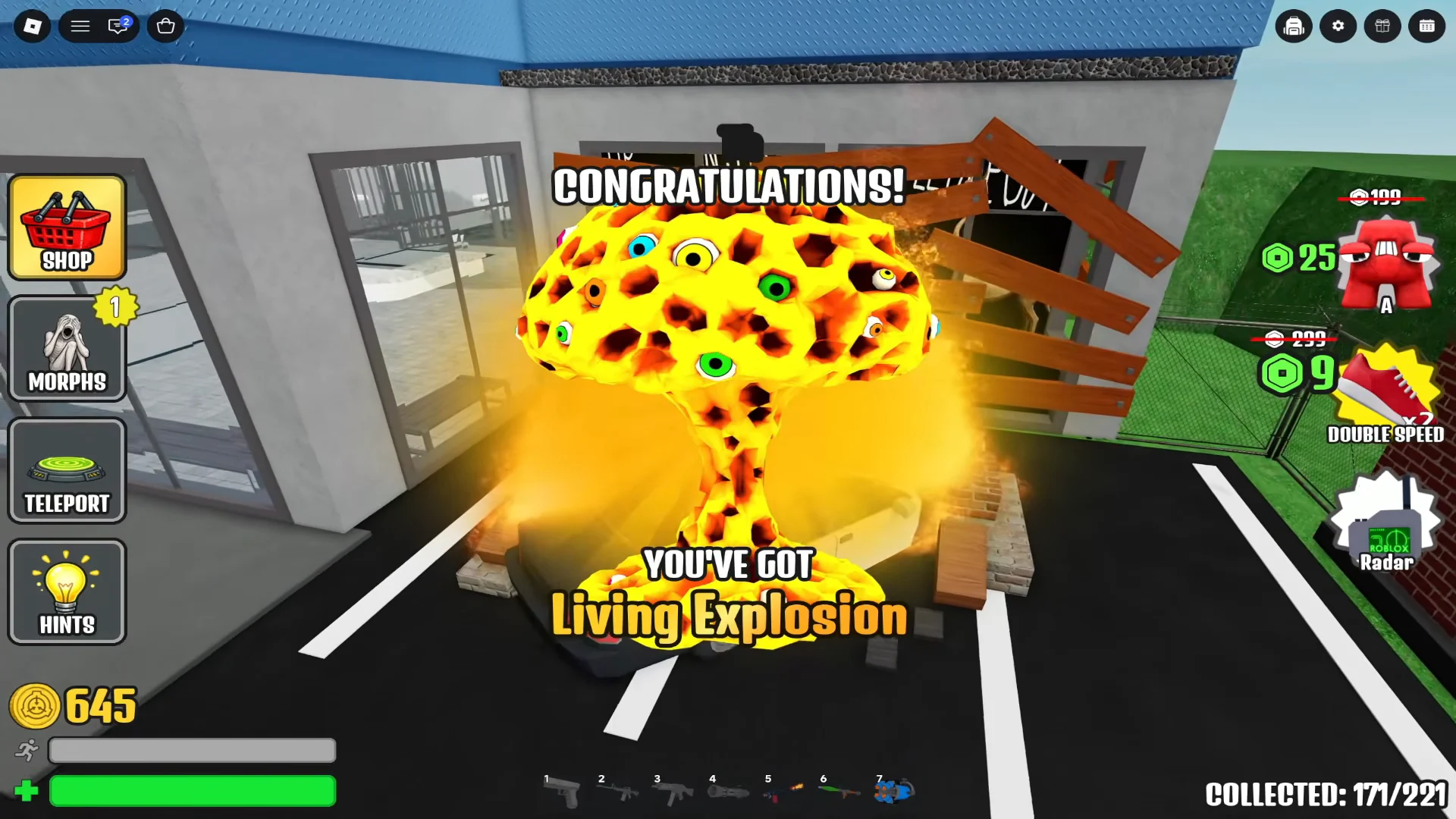 Living Explosion Trophy