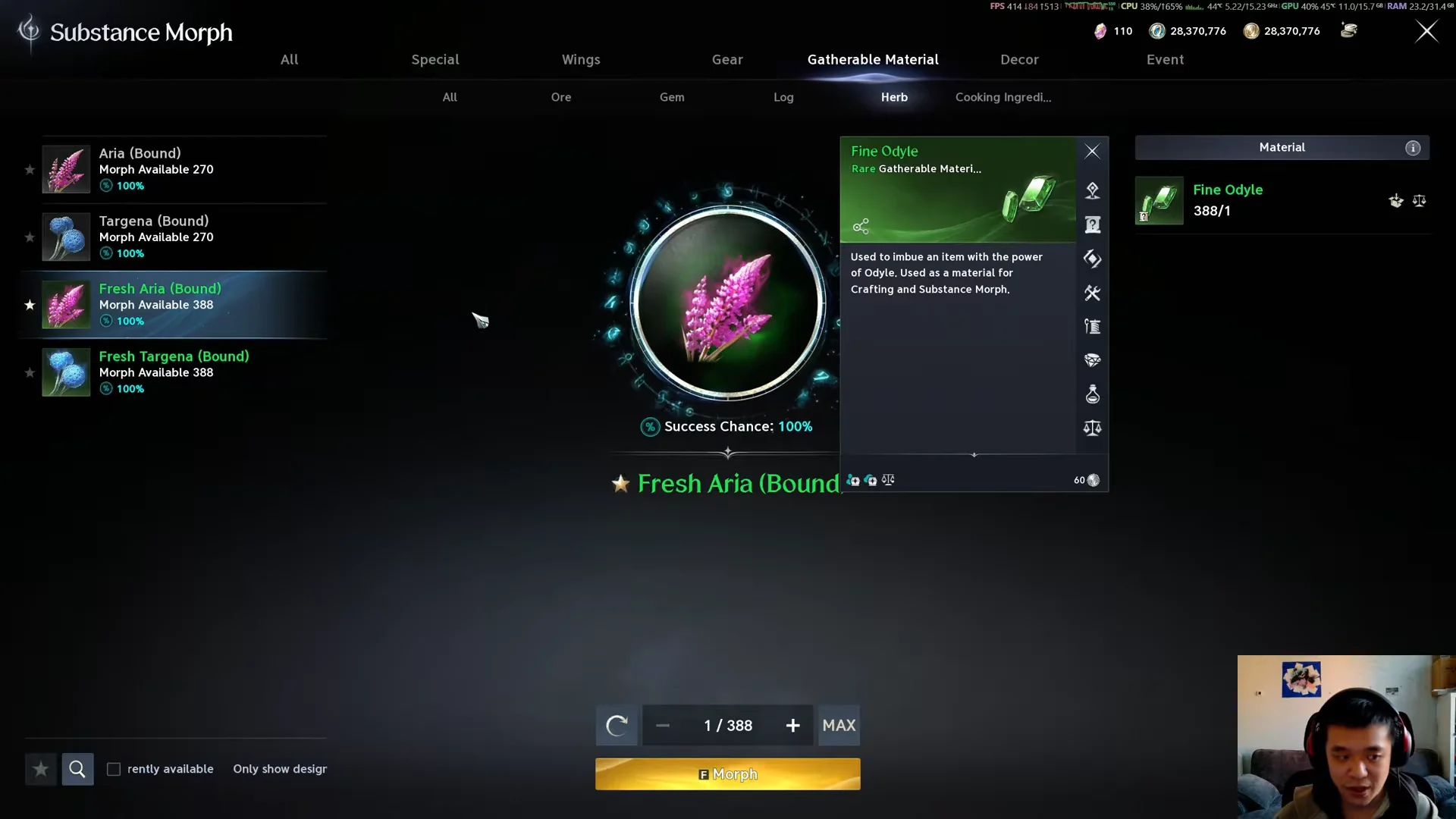Crafting Superior Life Serum & Substance Morph