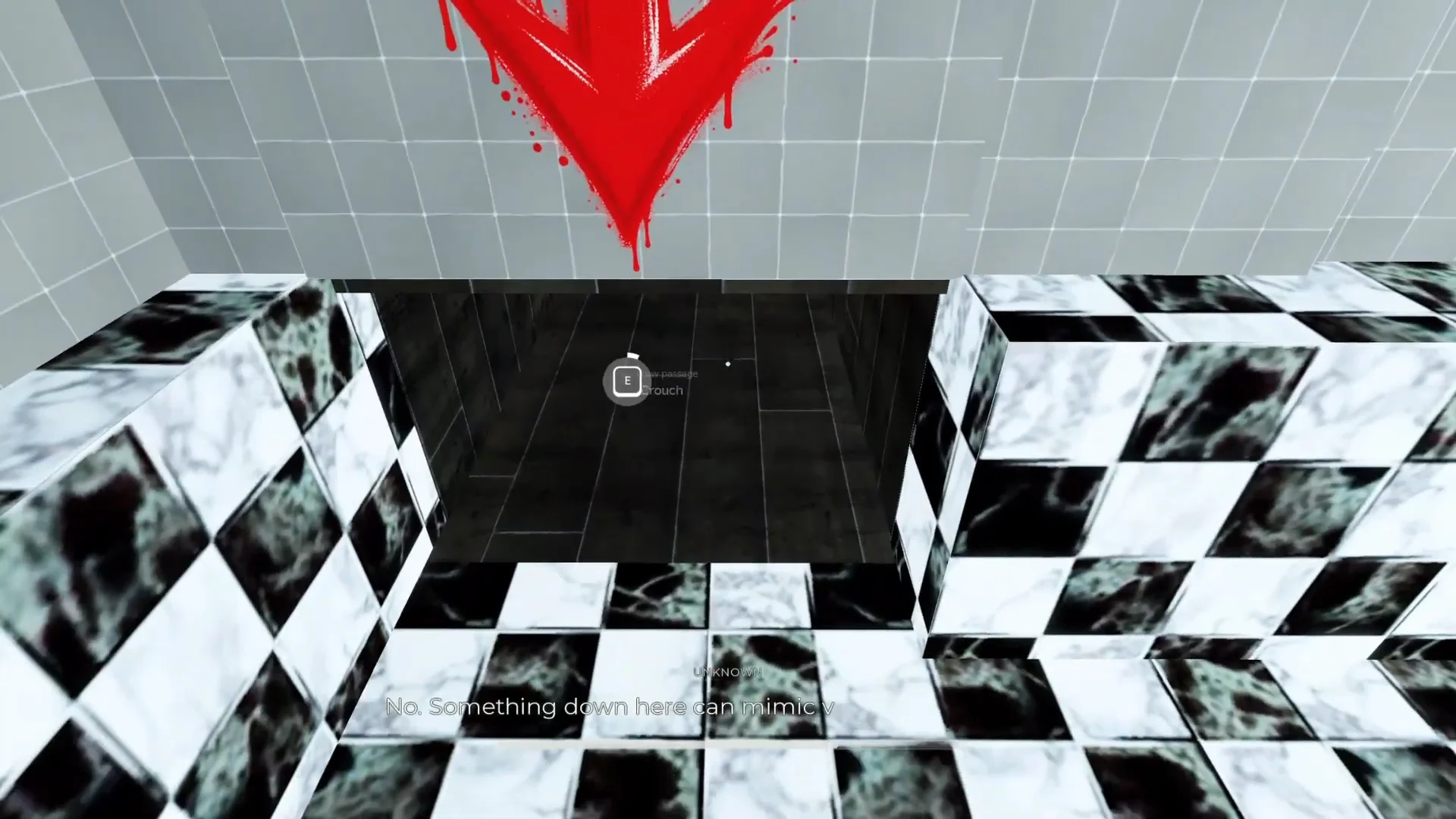 Inverted Checkered Bathroom