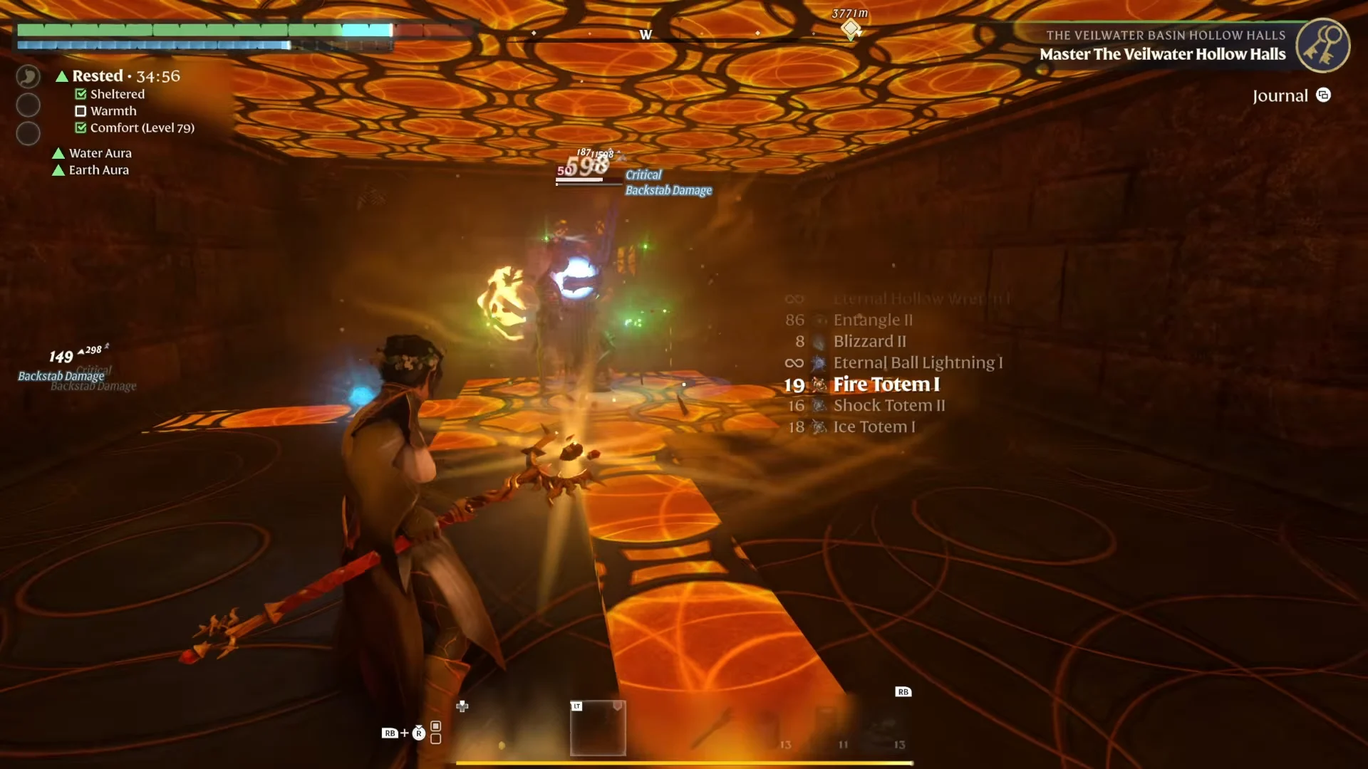 Fighting in the Veilwater halls