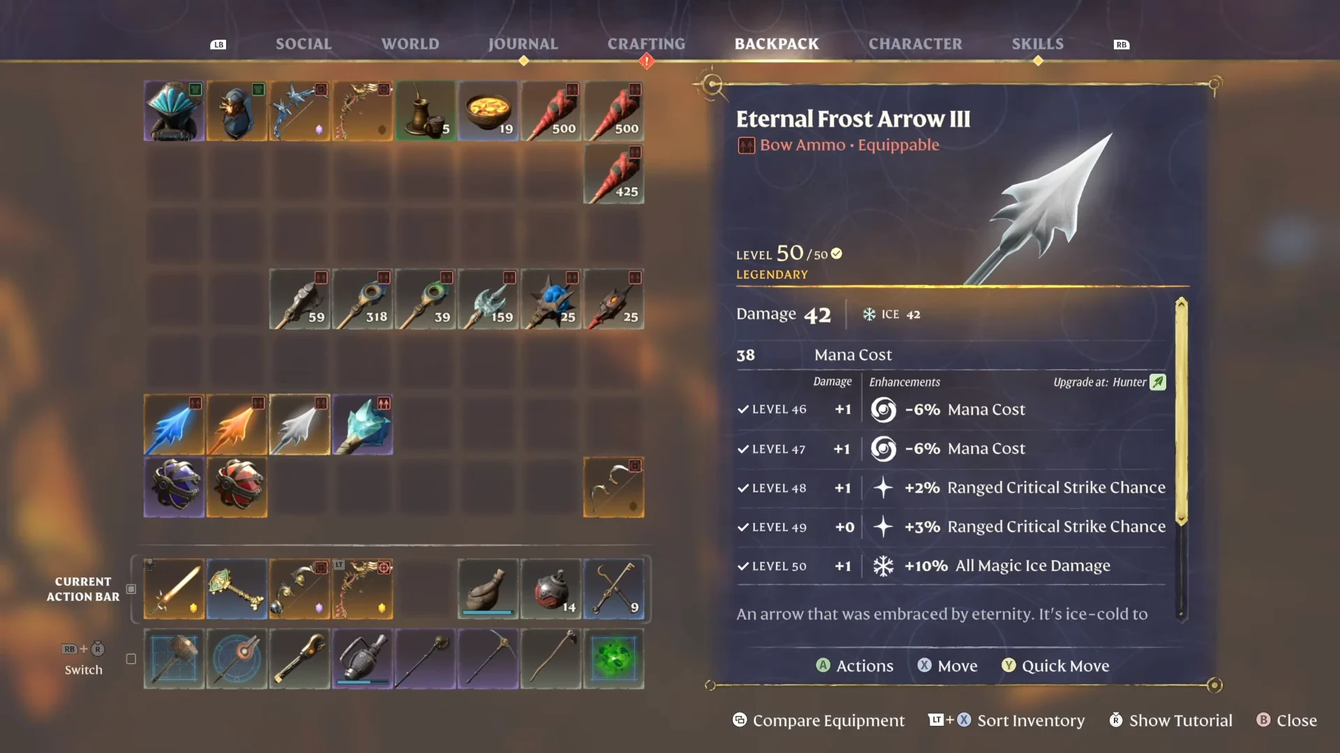 Eternal Frost Arrow III tooltip