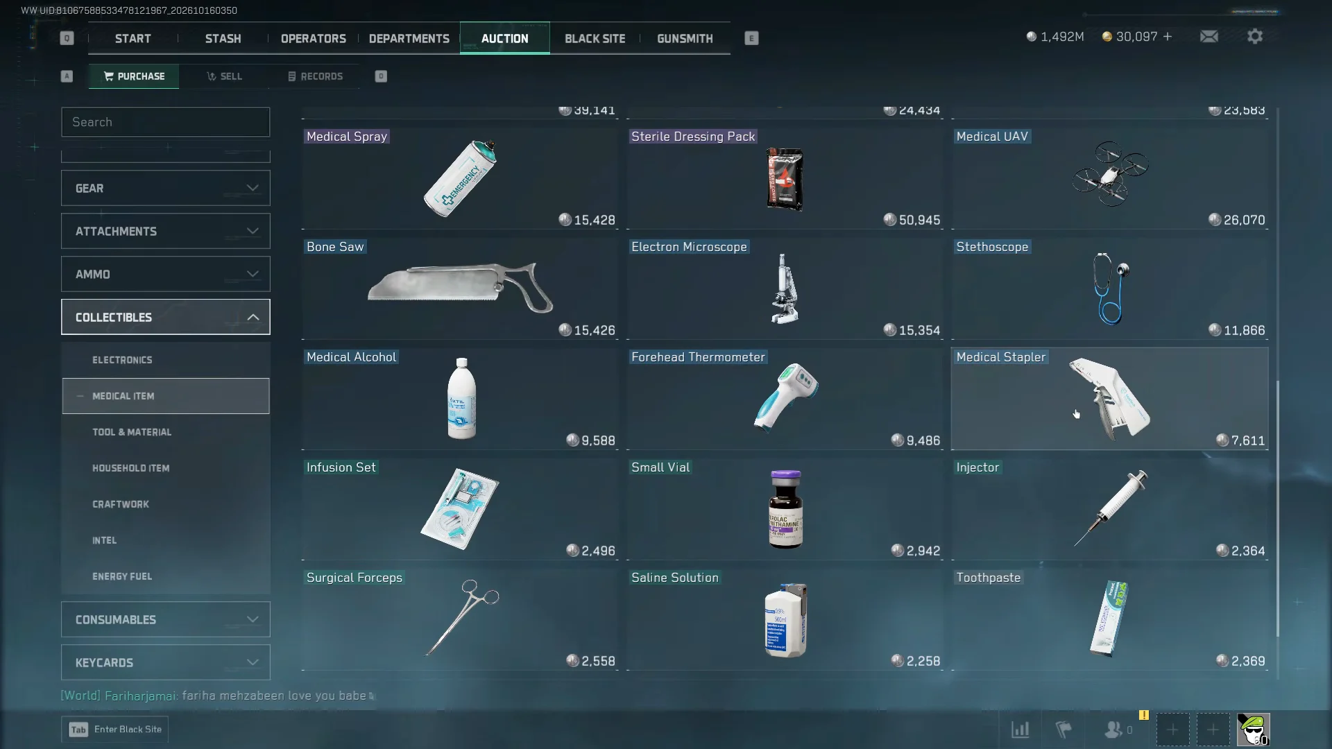 Buying Submission Items from Auction