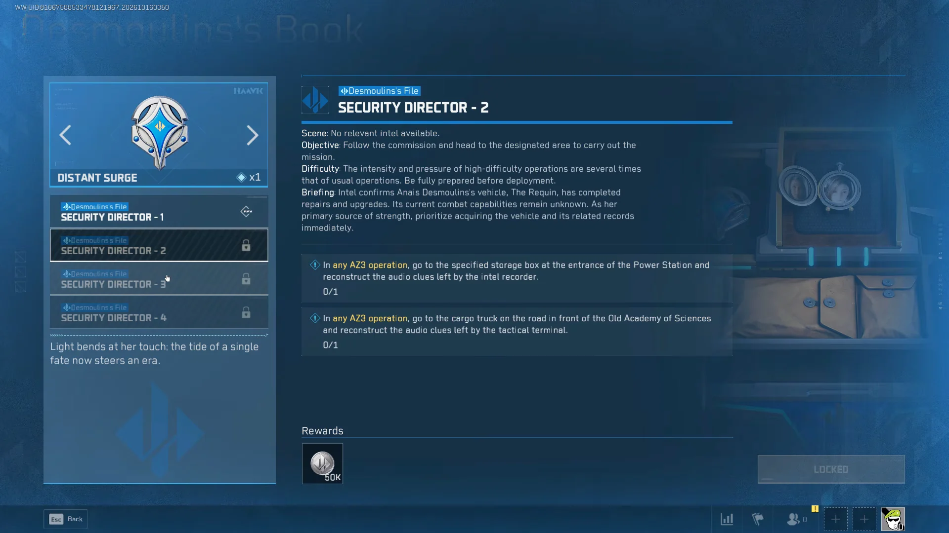 Browsing Mission Requirements