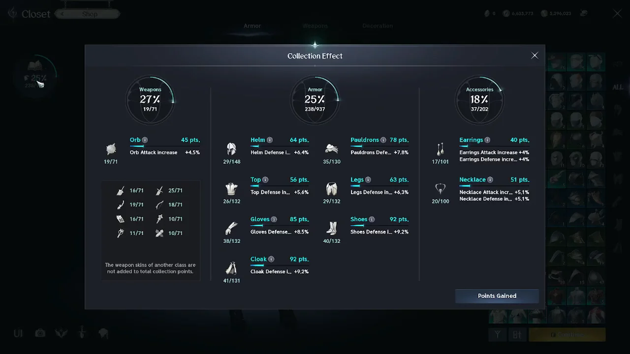 Closet System & Collection Effects