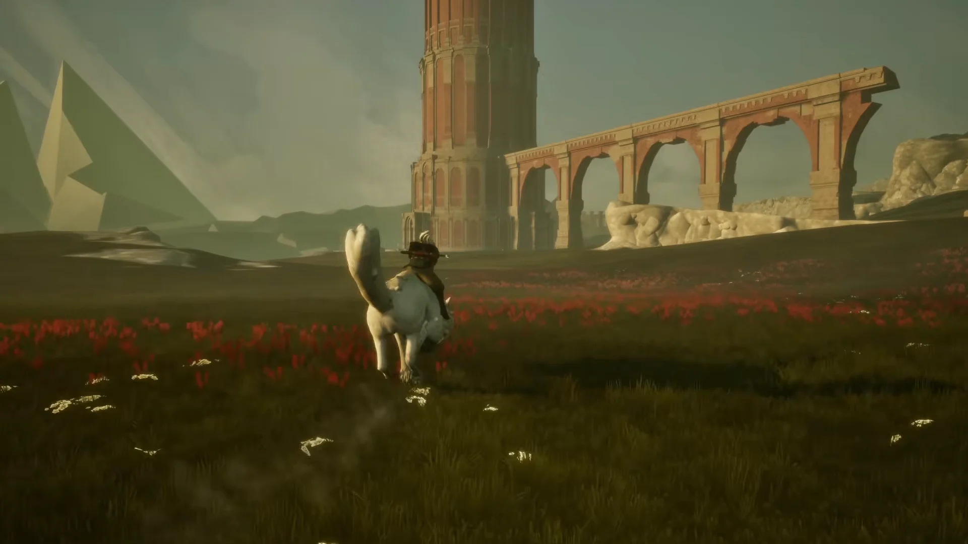 Open-world riding montage