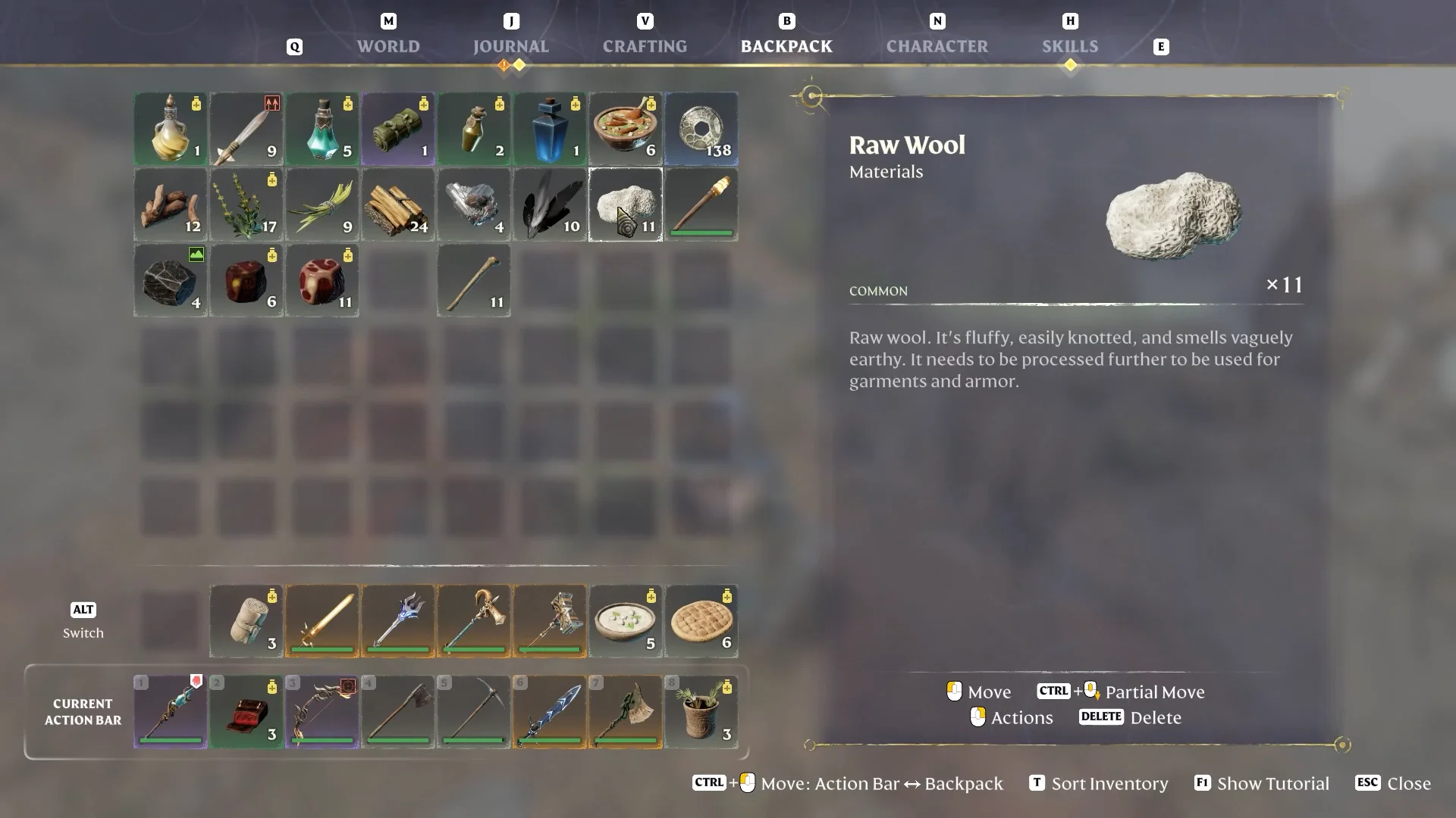 Raw Wool item
