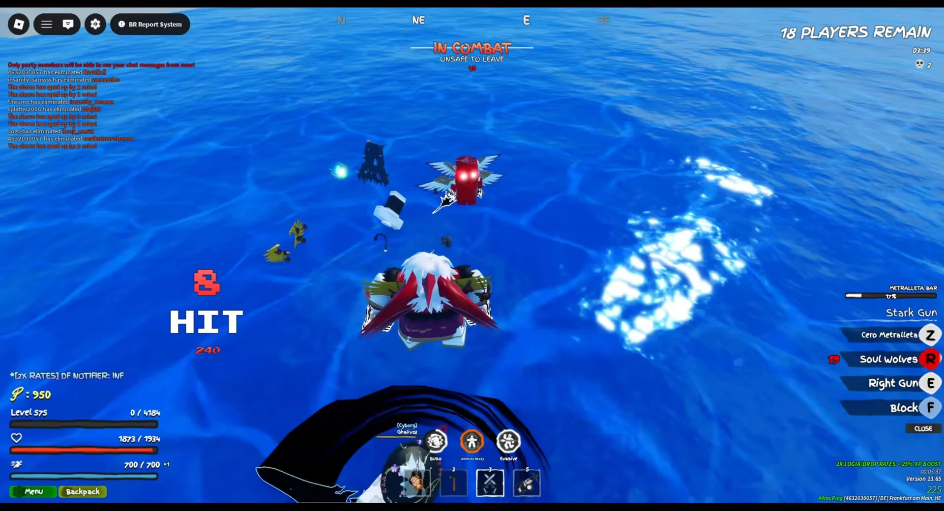 Stark Gun Combat in Water