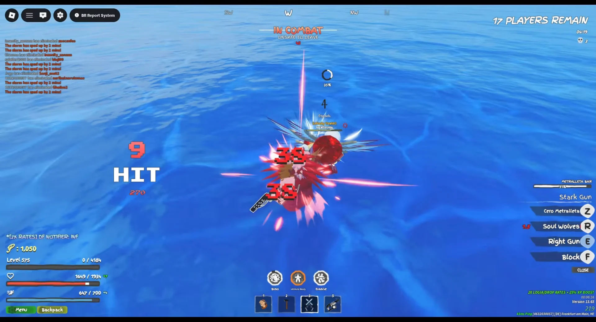 Water Eliminations