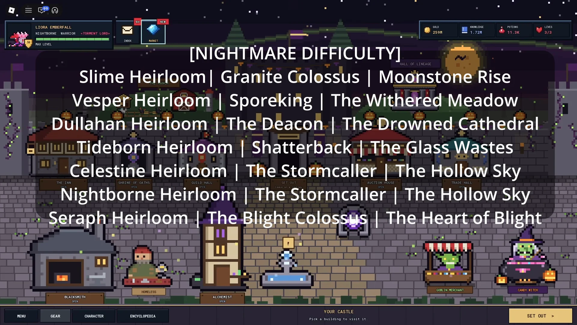 Nightmare Mode Heirlooms