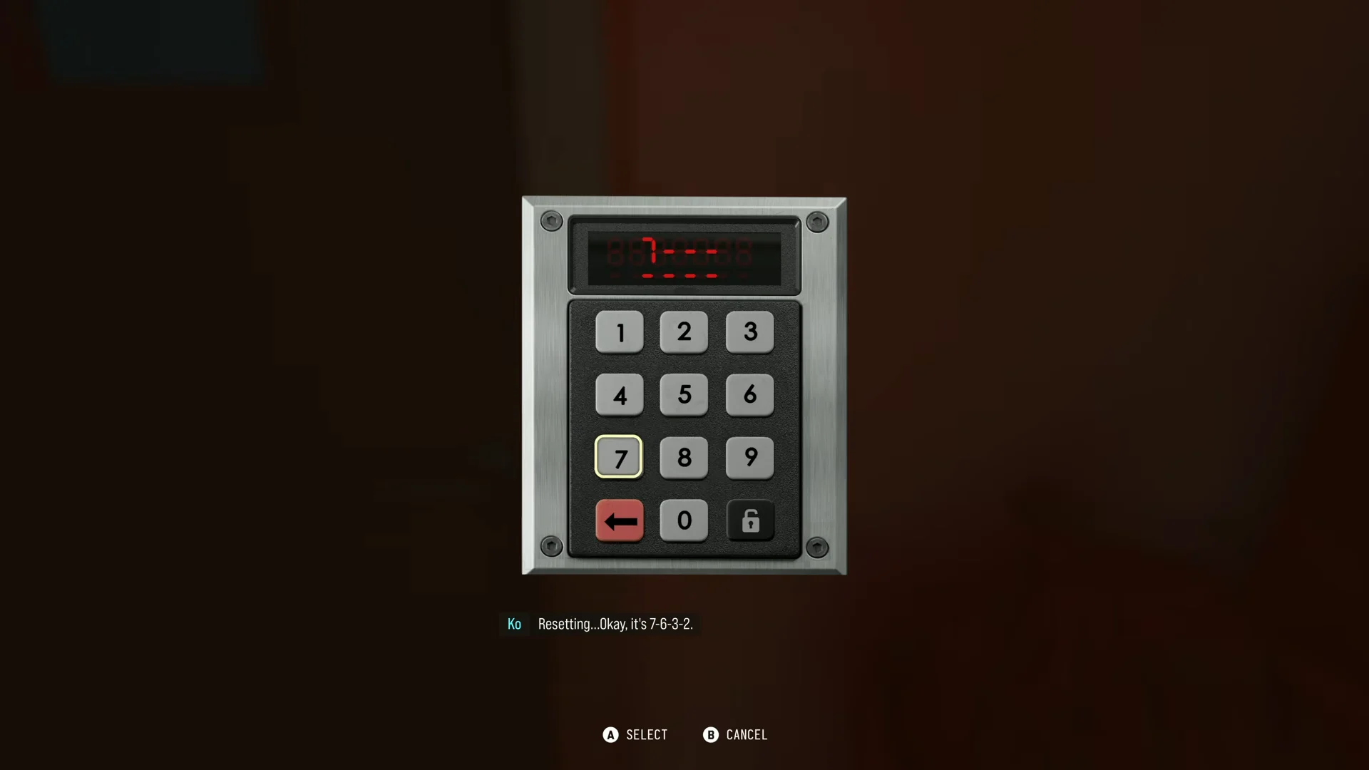 Kitchen Exit Keypad Door