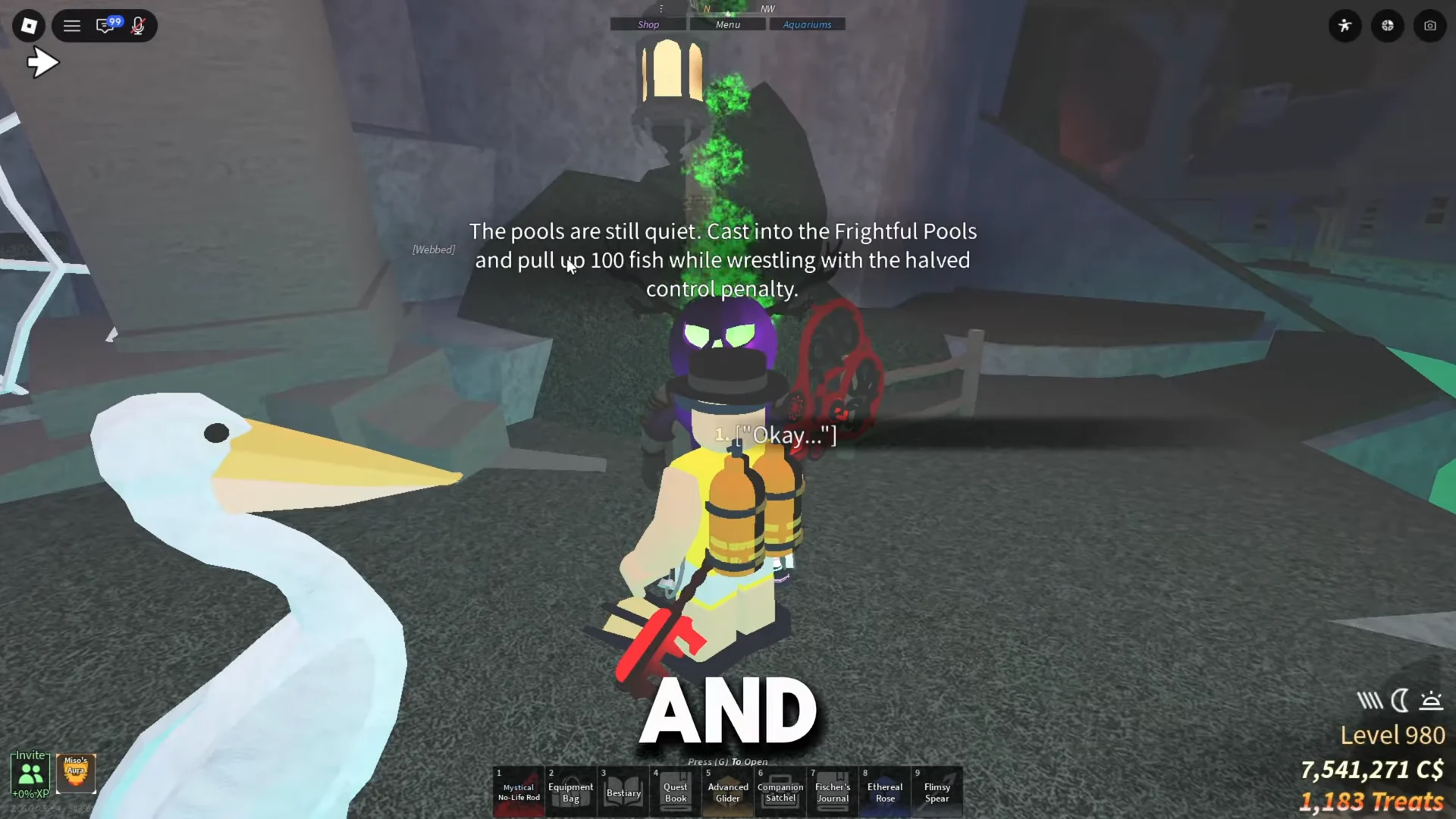 Talking to Doomsekkar NPC