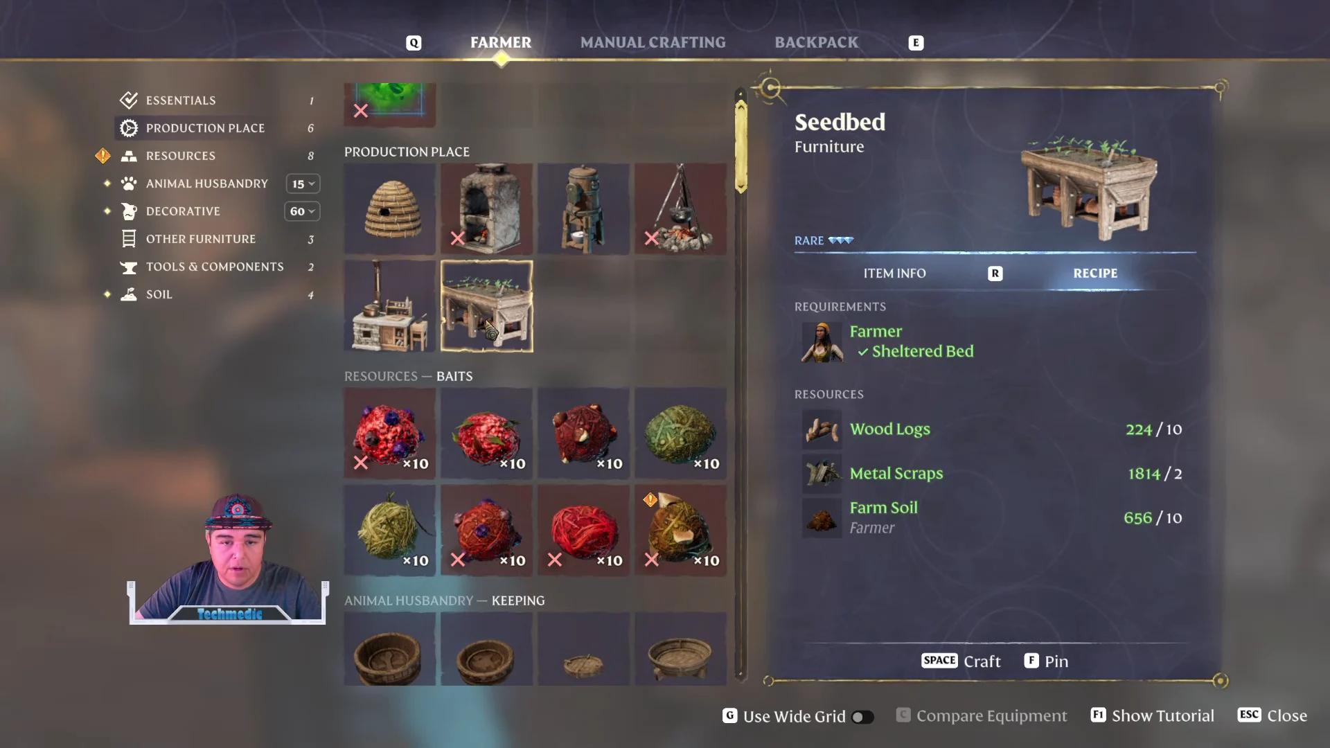 the Seedbed recipe at the Farmer listing Farm Soil