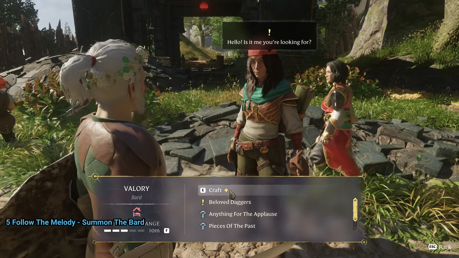 Valory talking at the base