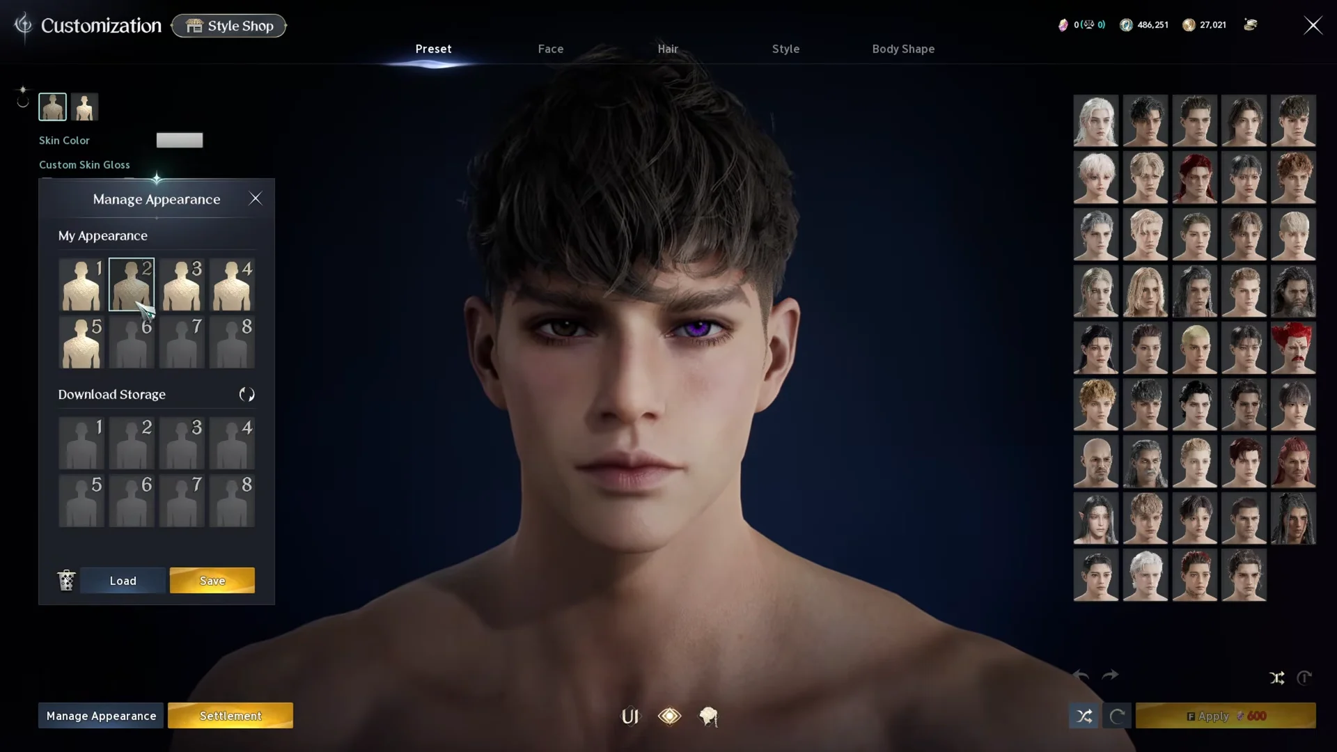 Manage Appearance Menu