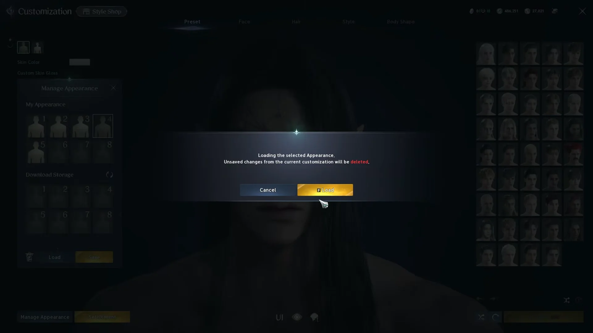 Loading Presets