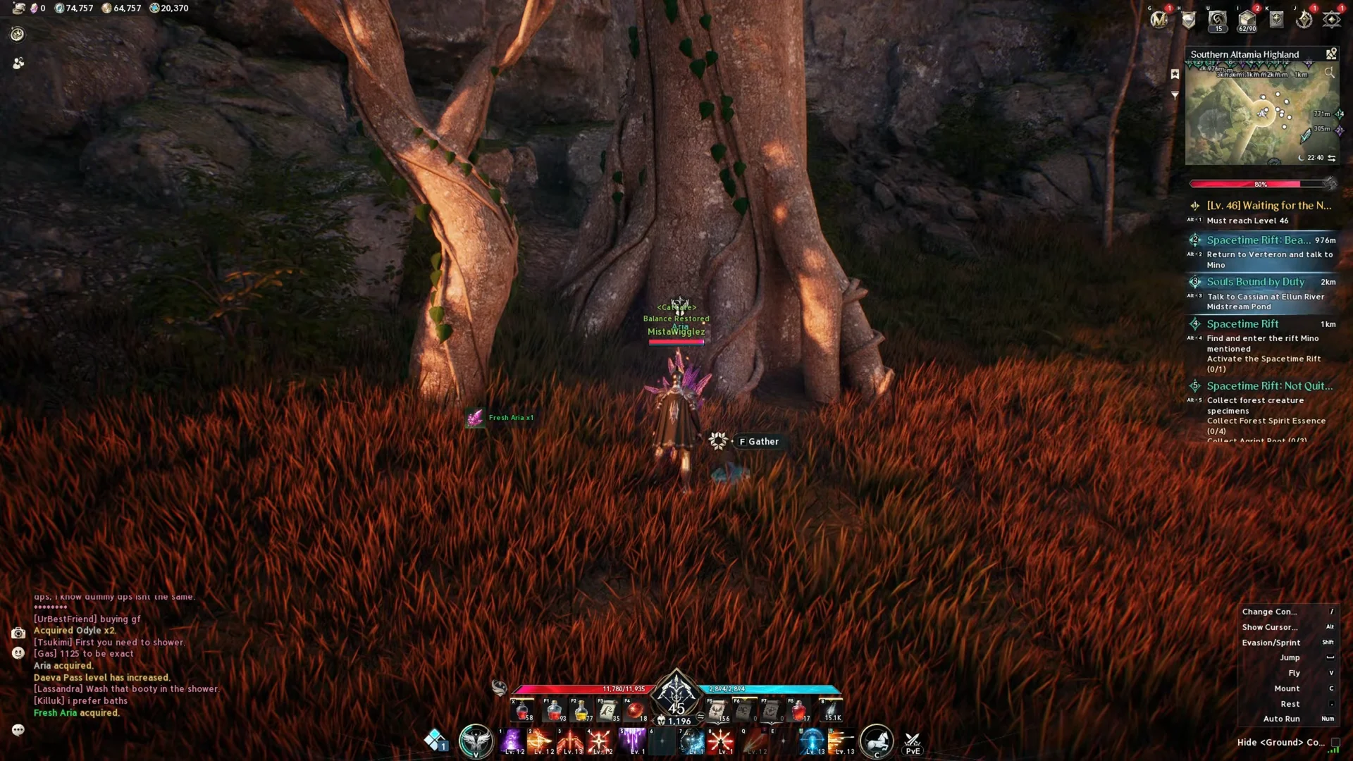 Gathering Herb Nodes